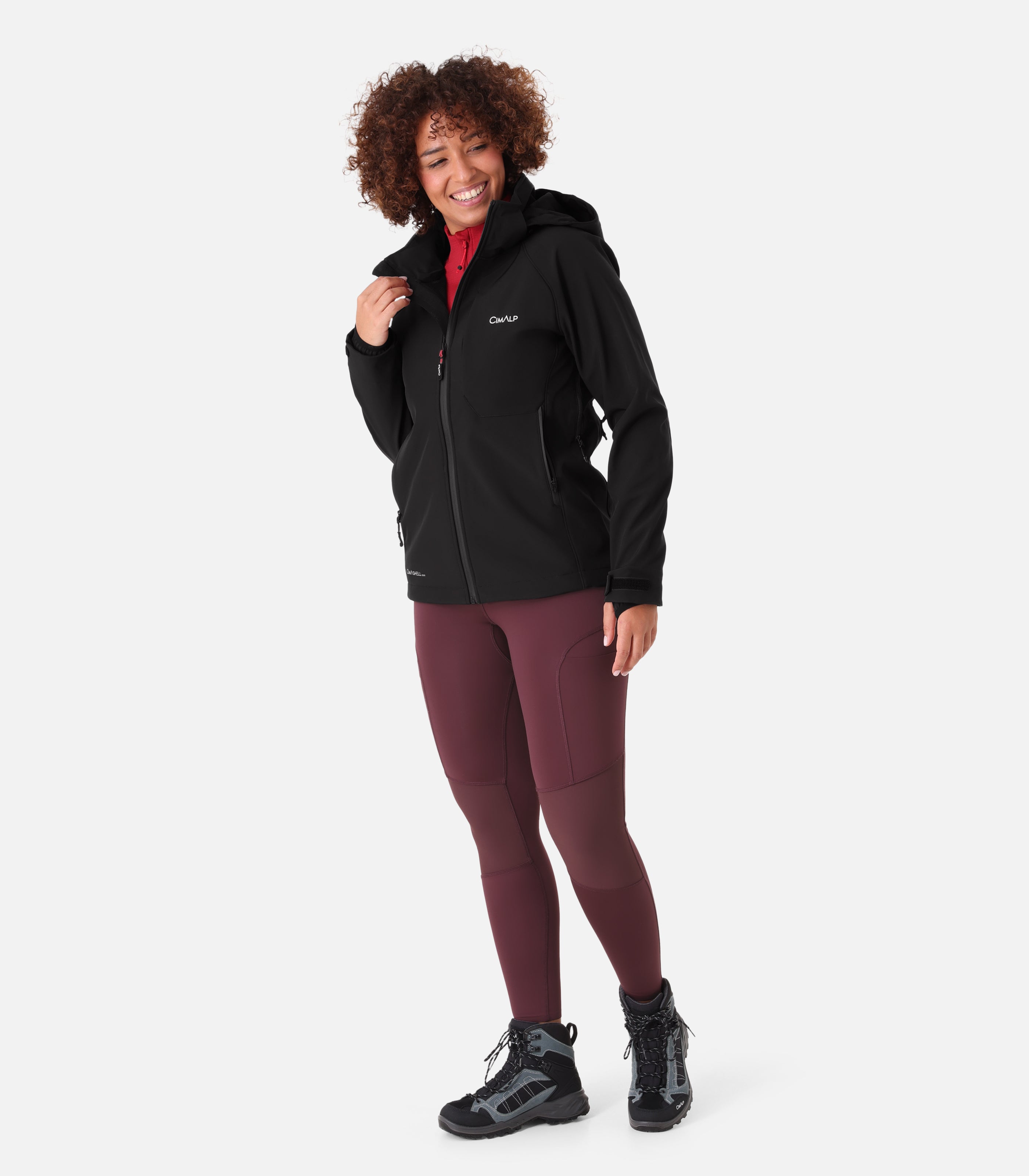 cimalp-energy-6-f-veste-softshell-femme-bordeaux-stretch image 3