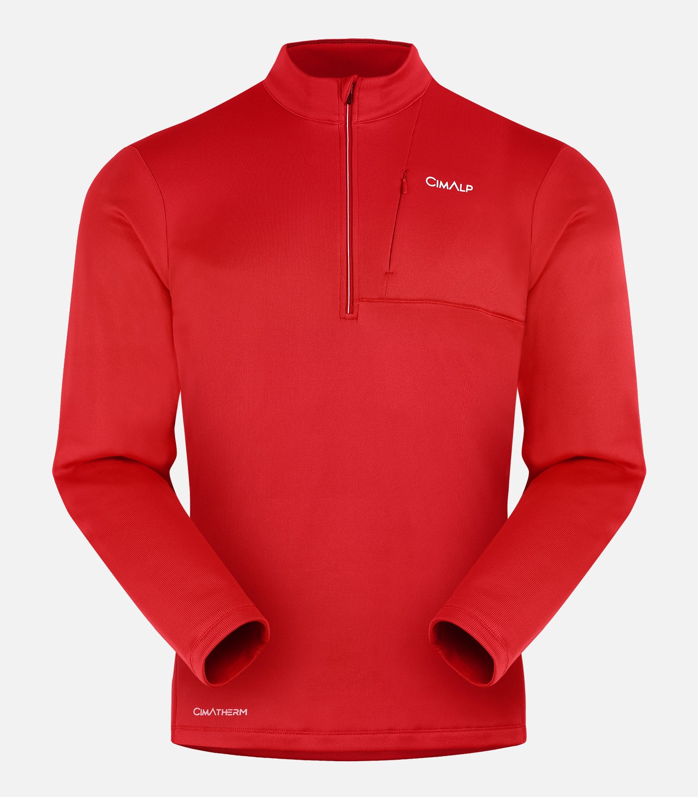 cimalp-verdon-h-polaire-homme-rouge-stretch image 2