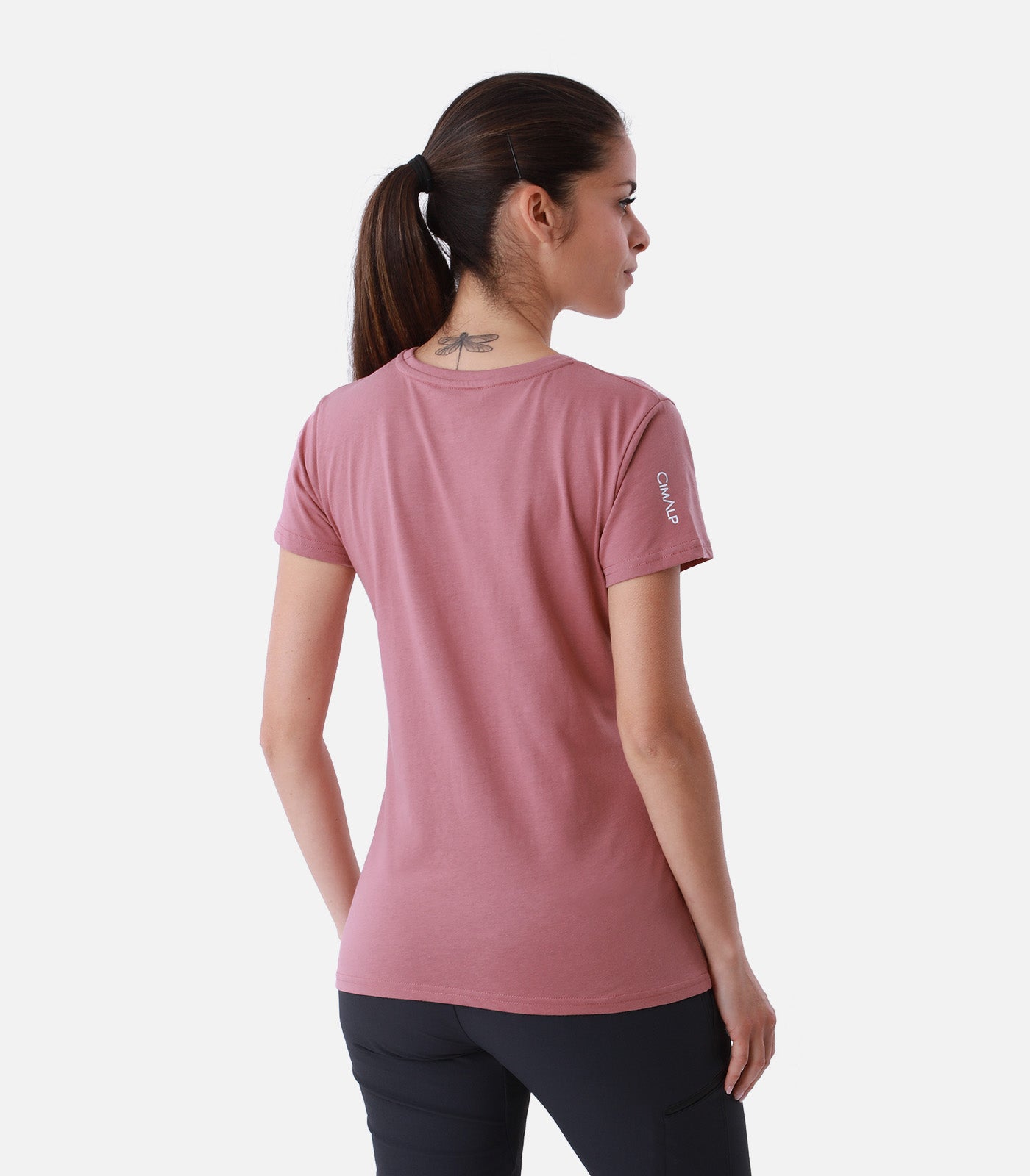 cimalp-mountain-2-f-t-shirt-rando-femme-rose-anti-uv image 4
