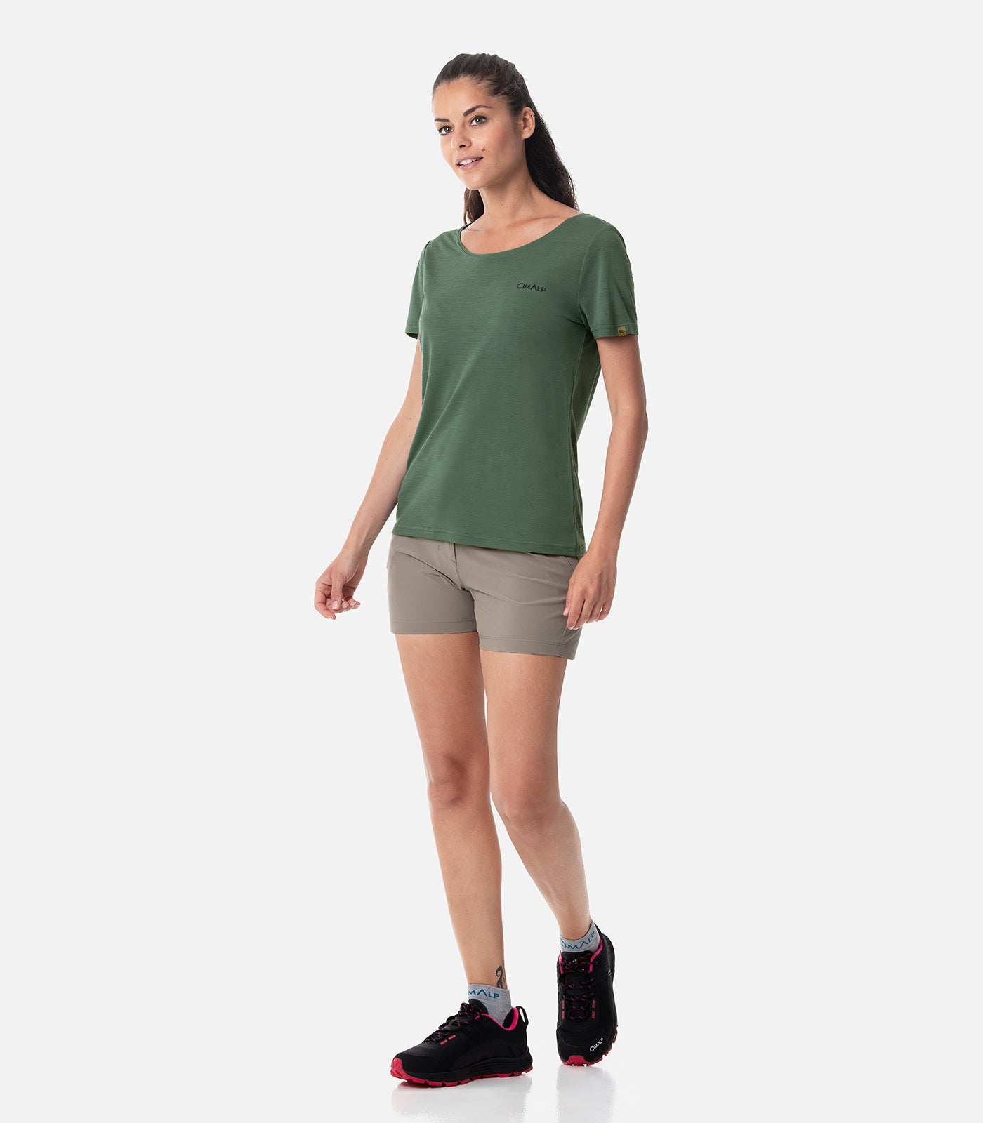 cimalp-aerra-court-2-f-short-randonn-e-femme-sable-stretch image 3