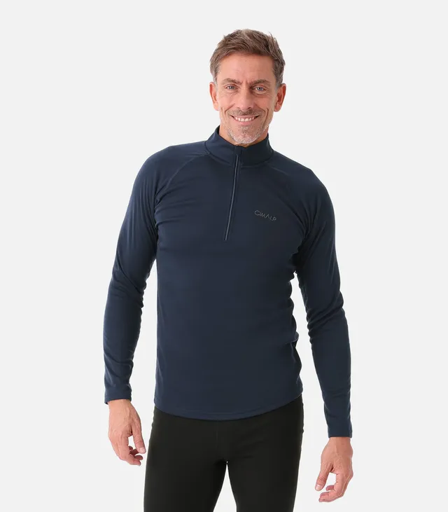 cimalp-warm-zip-5-h-sous-v-tement-thermique-homme-noir image 1