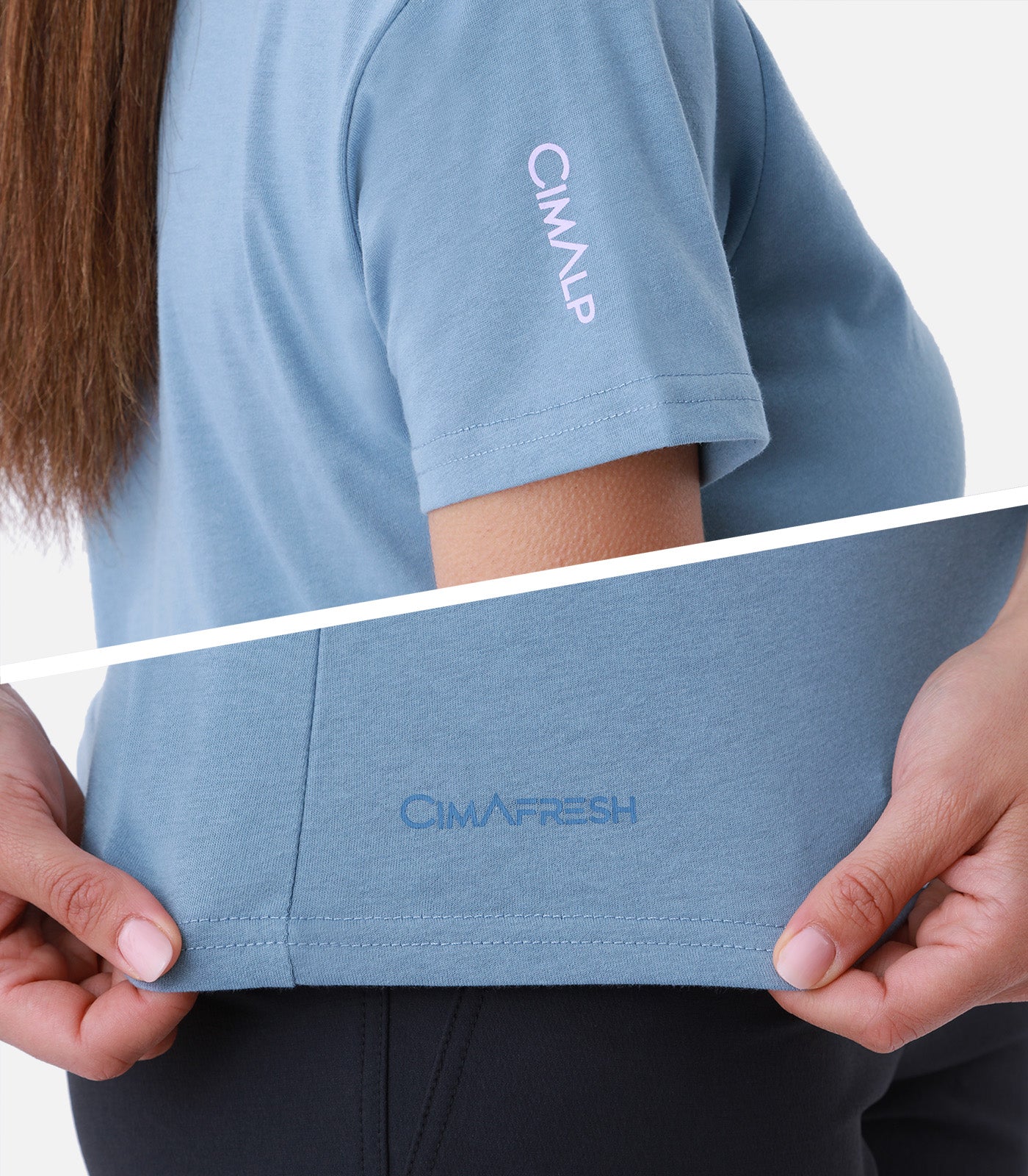cimalp-cairn-f-t-shirt-randonn-e-femme-bleu-coton image 5