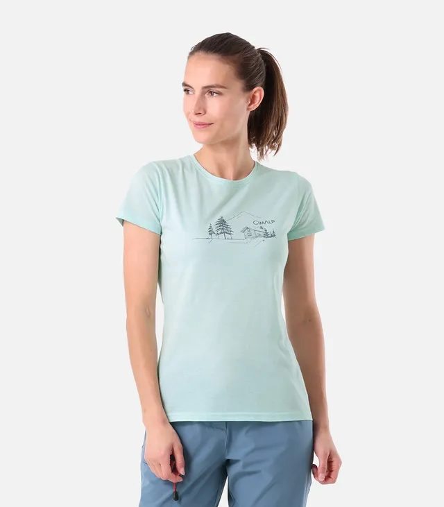 cimalp-shelter-f-t-shirt-randonn-e-femme-vert-respirant image 1