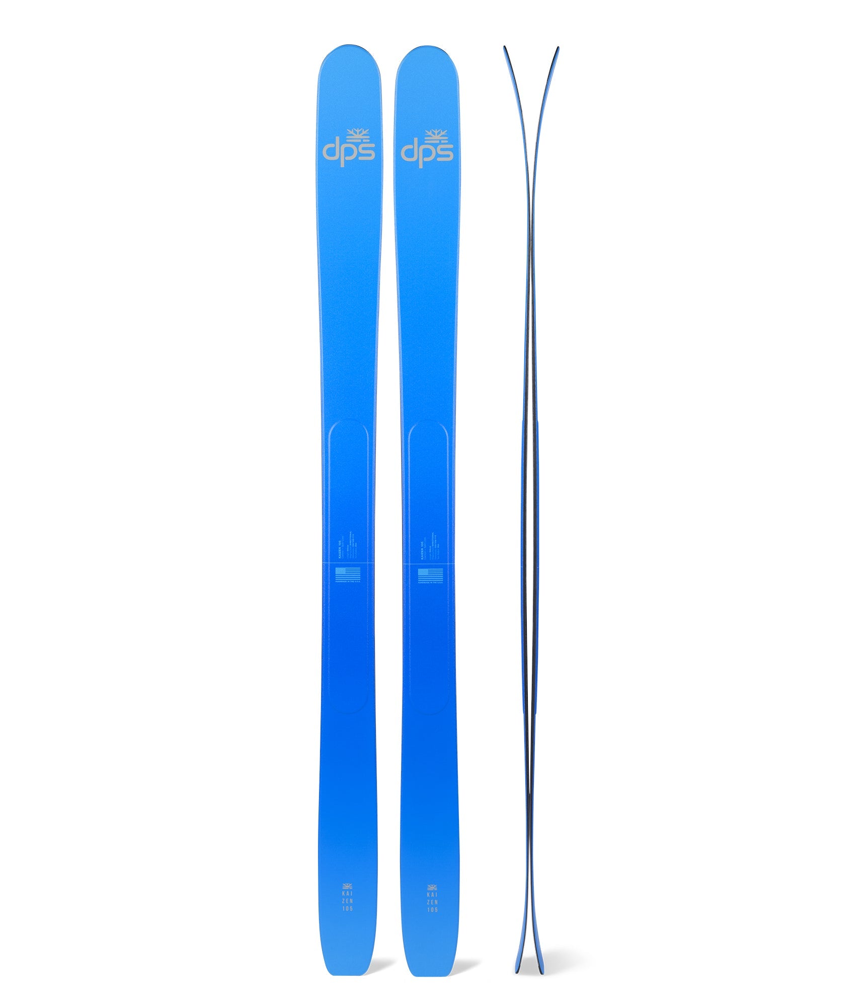 dps-kaizen-105-ski-171-cm-blue-drip-freeride-polyvalent image 1