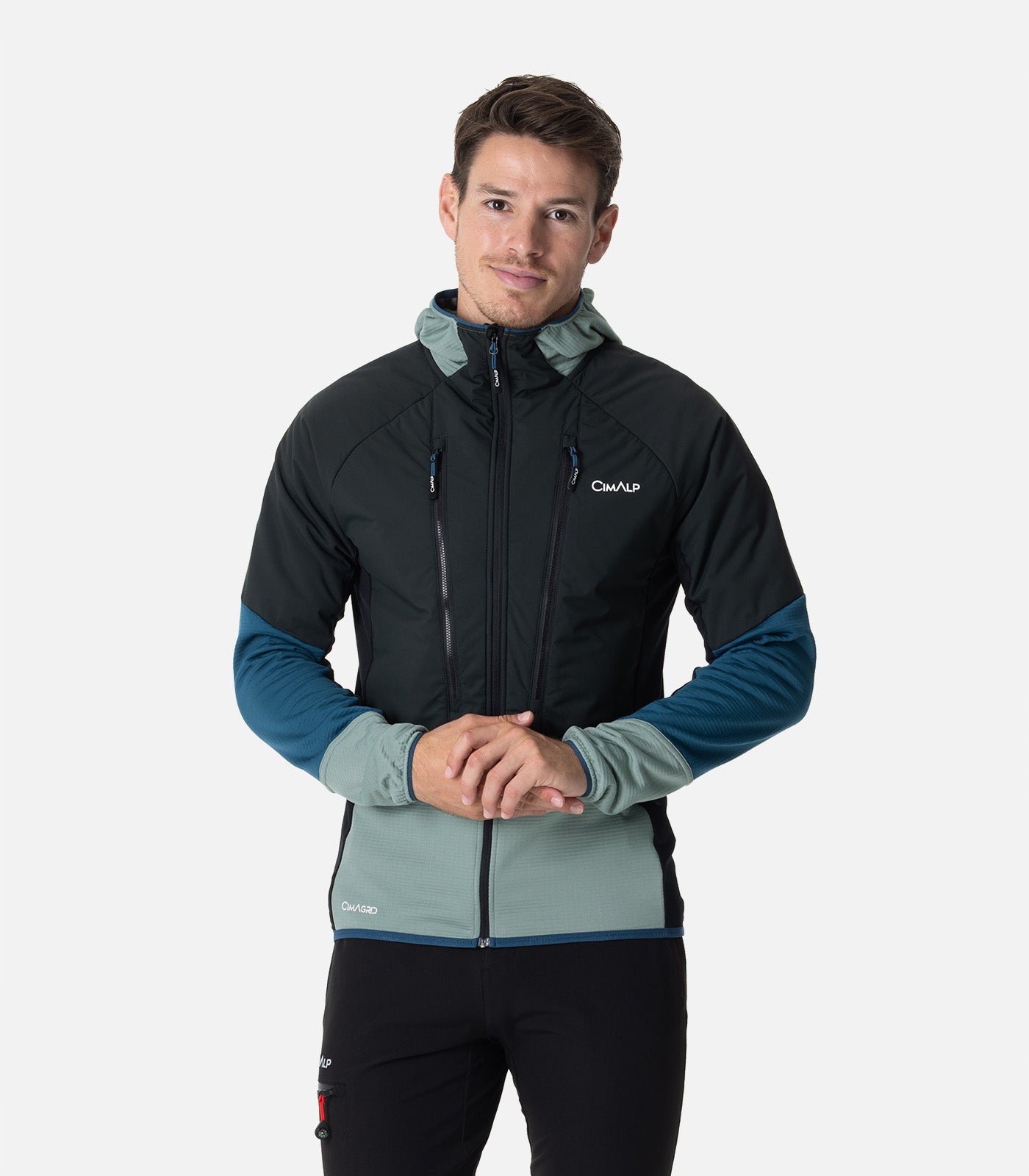 cimalp-baretti-2-h-veste-polaire-homme-noir-bleu image 1