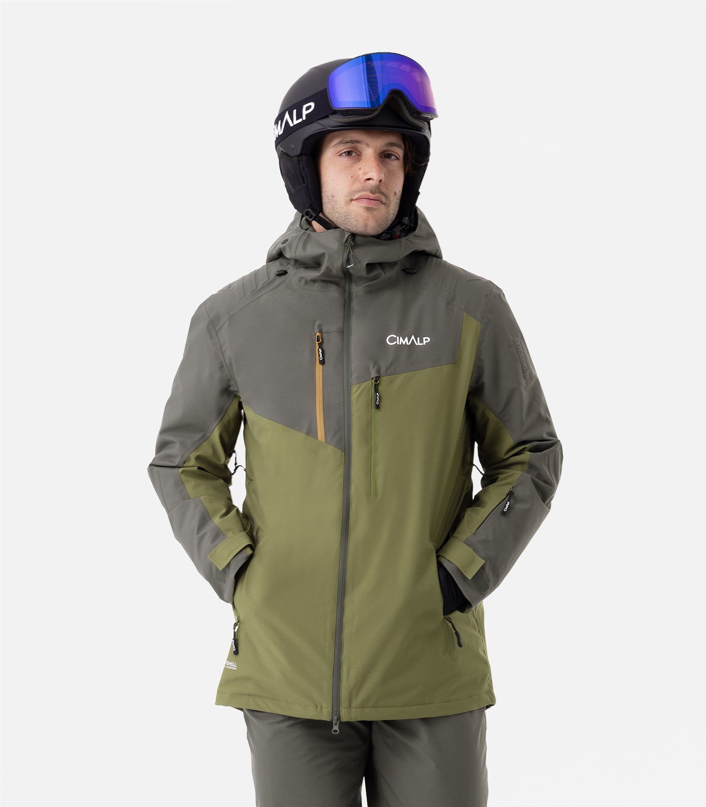 cimalp-caron-h-veste-ski-homme-kaki-freeride-membrane image 1