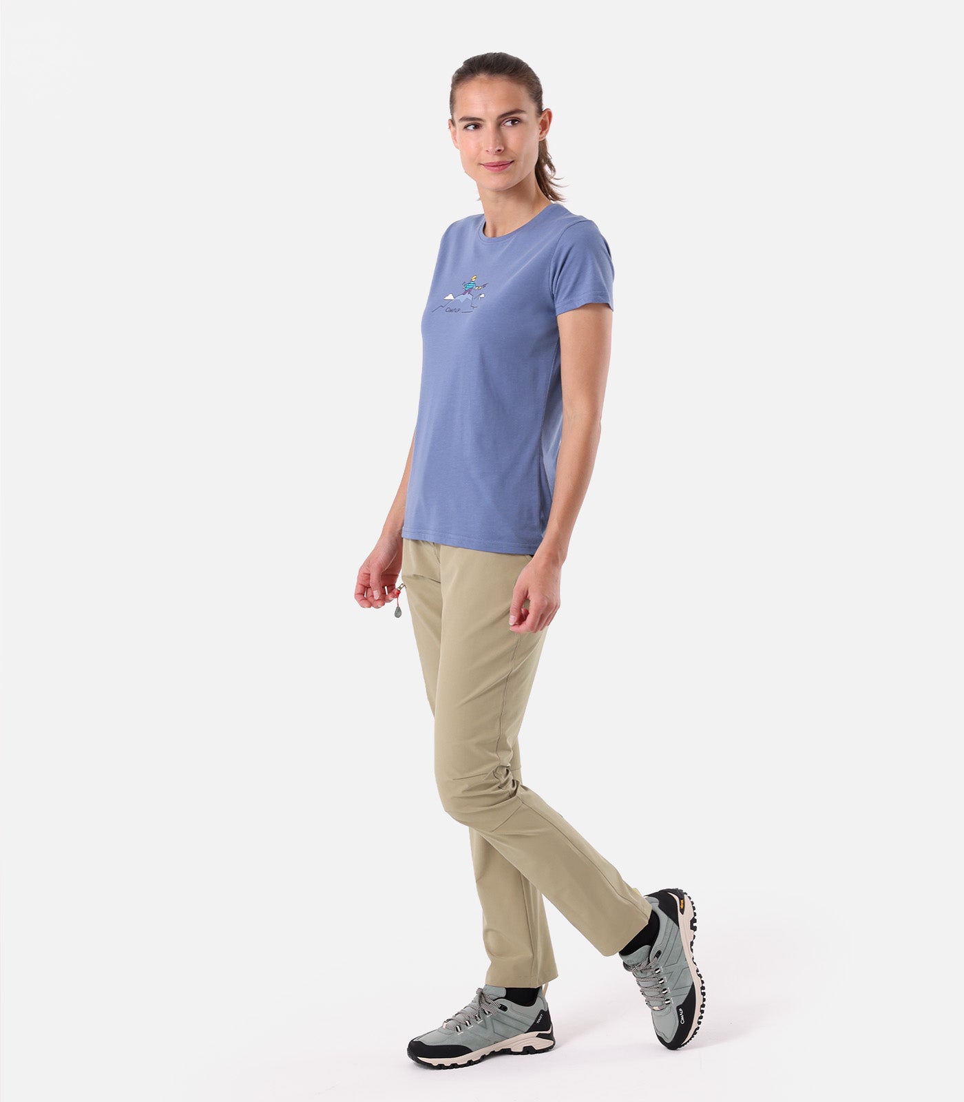 cimalp-alpinist-2-f-t-shirt-randonnee-femme-bleu-coton image 3
