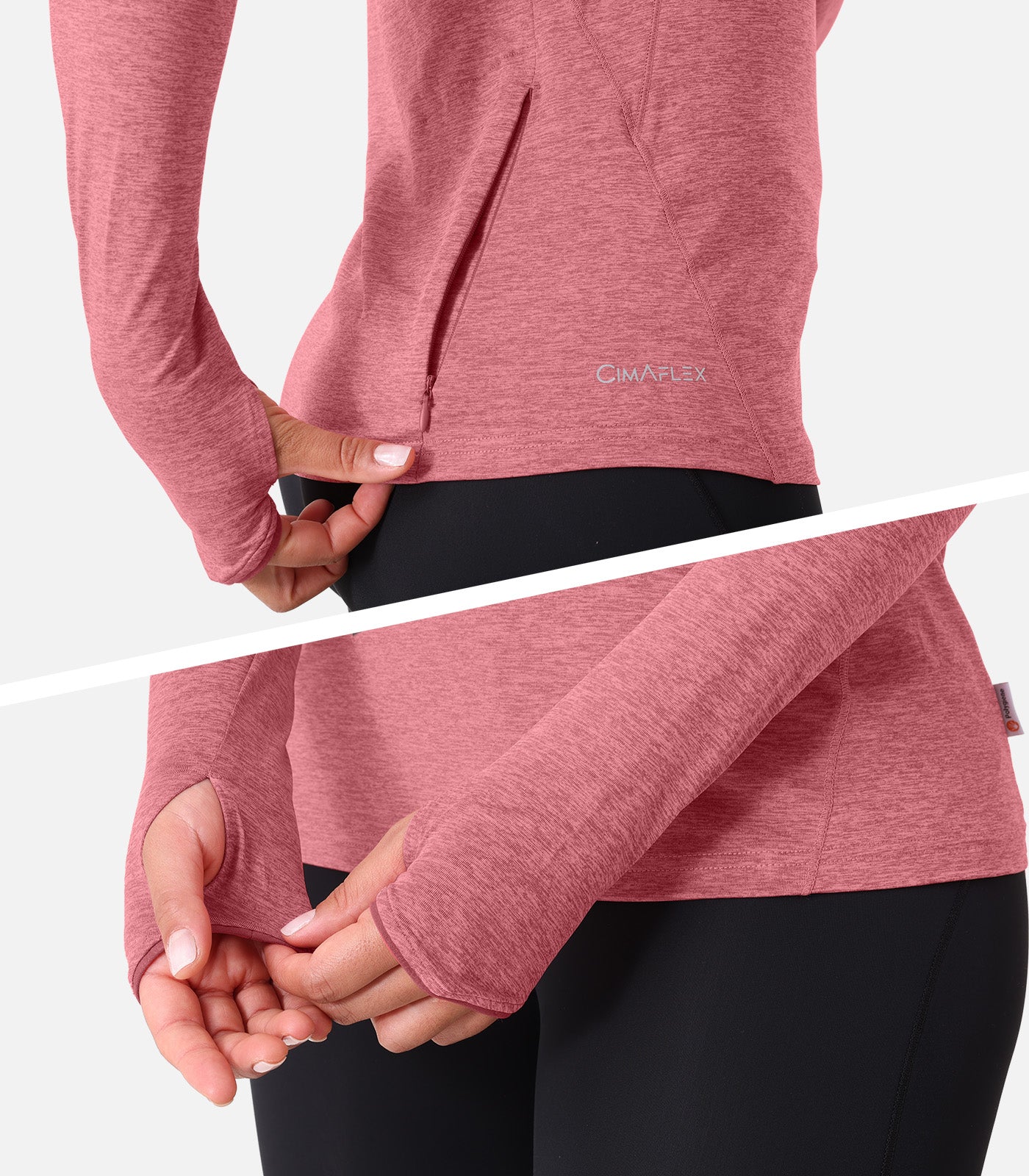 cimalp-huez-f-t-shirt-manches-longues-femme-rose image 5