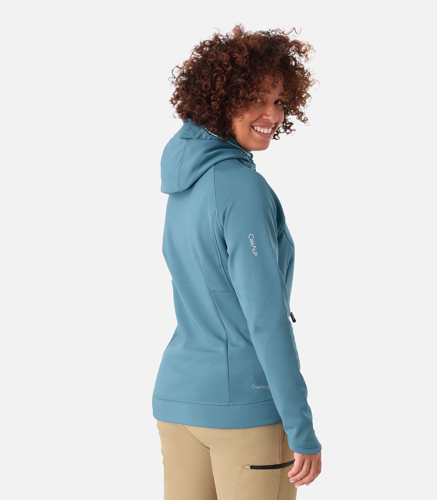 cimalp-orba-4-f-veste-polaire-femme-vert-amande-coupe-vent image 8