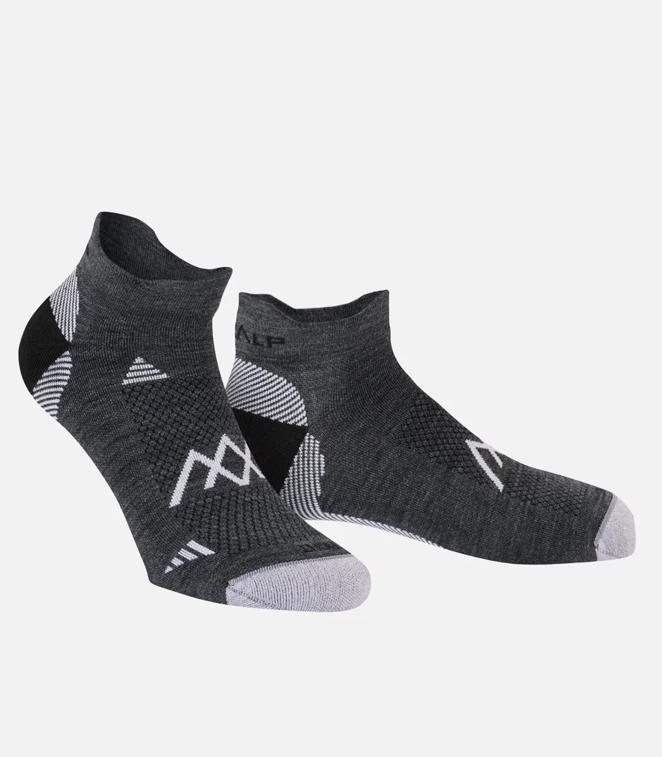 cimalp-run-low-2-chaussettes-trail-m-rinos-noir-blanc image 1