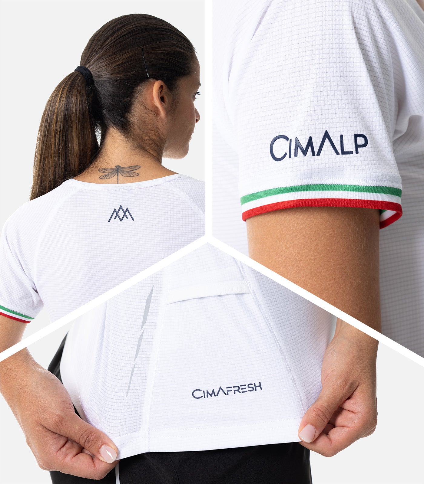 cimalp-italian-montagnard-t-shirt-trail-bleu-femme image 5