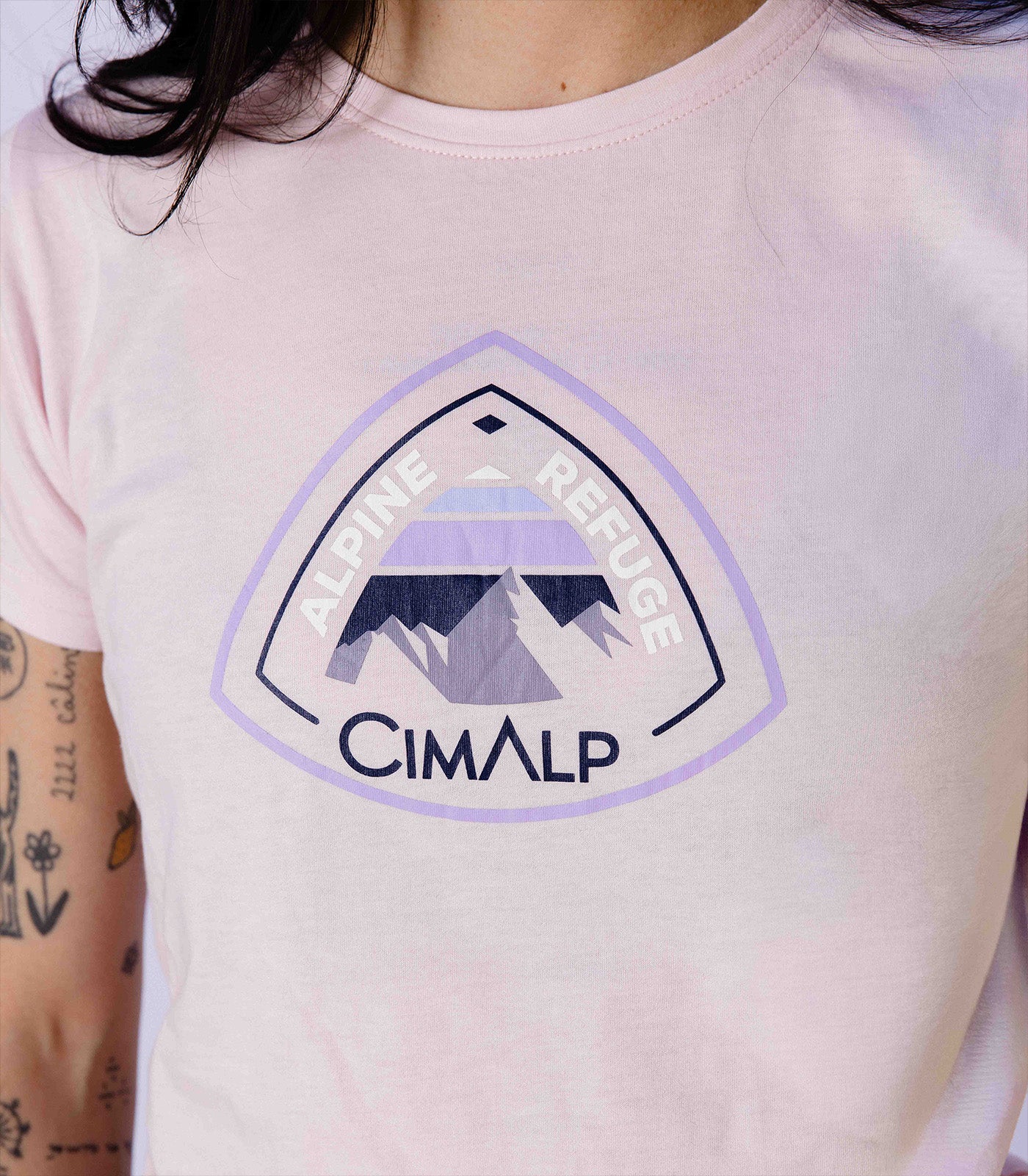 cimalp-almet-f-alpine-refuge-t-shirt-rando-femme-rose image 5