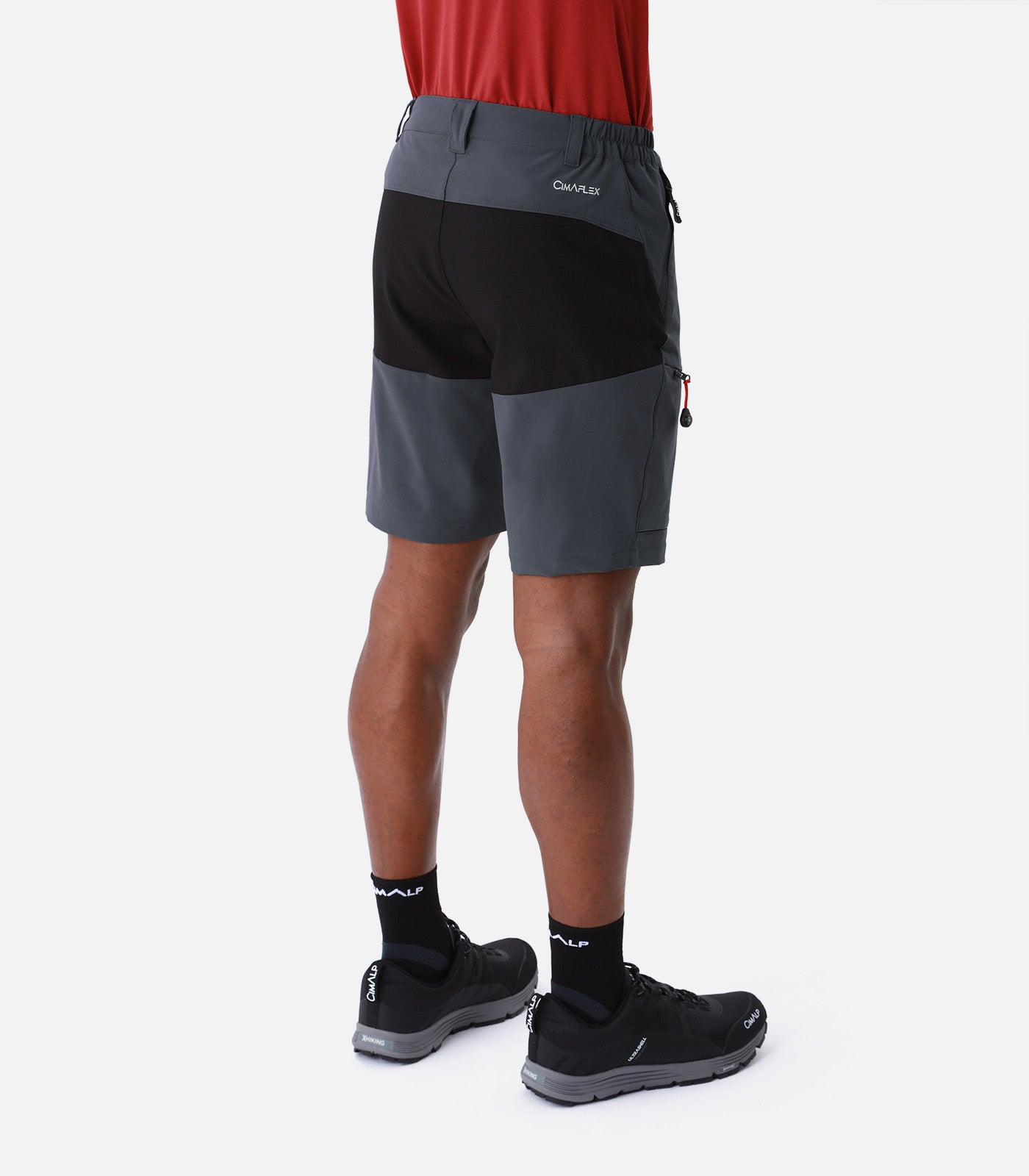 cimalp-rock-medium-2-h-short-randonnee-homme-marron-stretch image 4