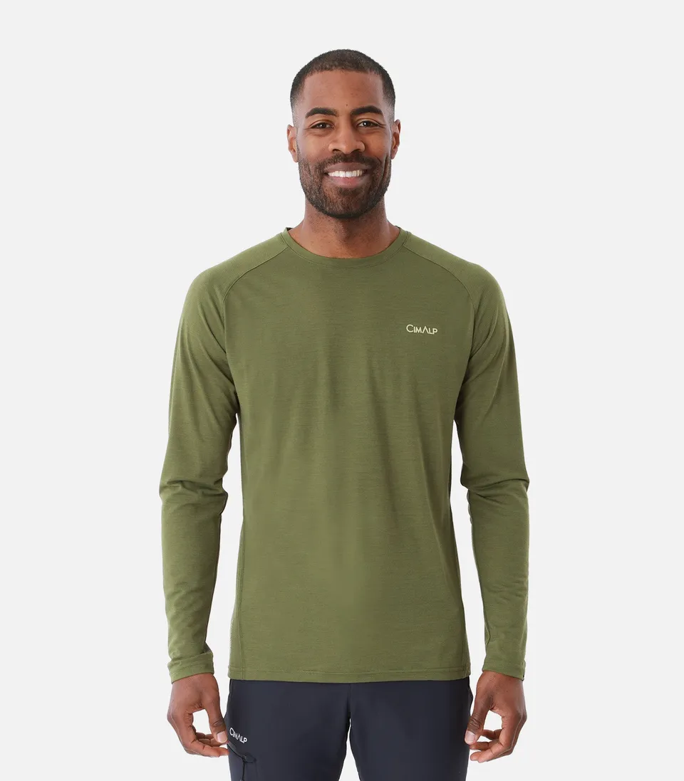 cimalp-charvin-3-h-t-shirt-rando-homme-bordeaux image 1