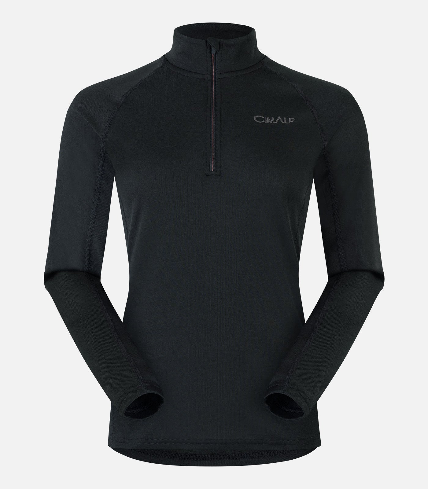 cimalp-warm-zip-5-f-sous-v-tement-thermique-femme-noir-col-zip image 8