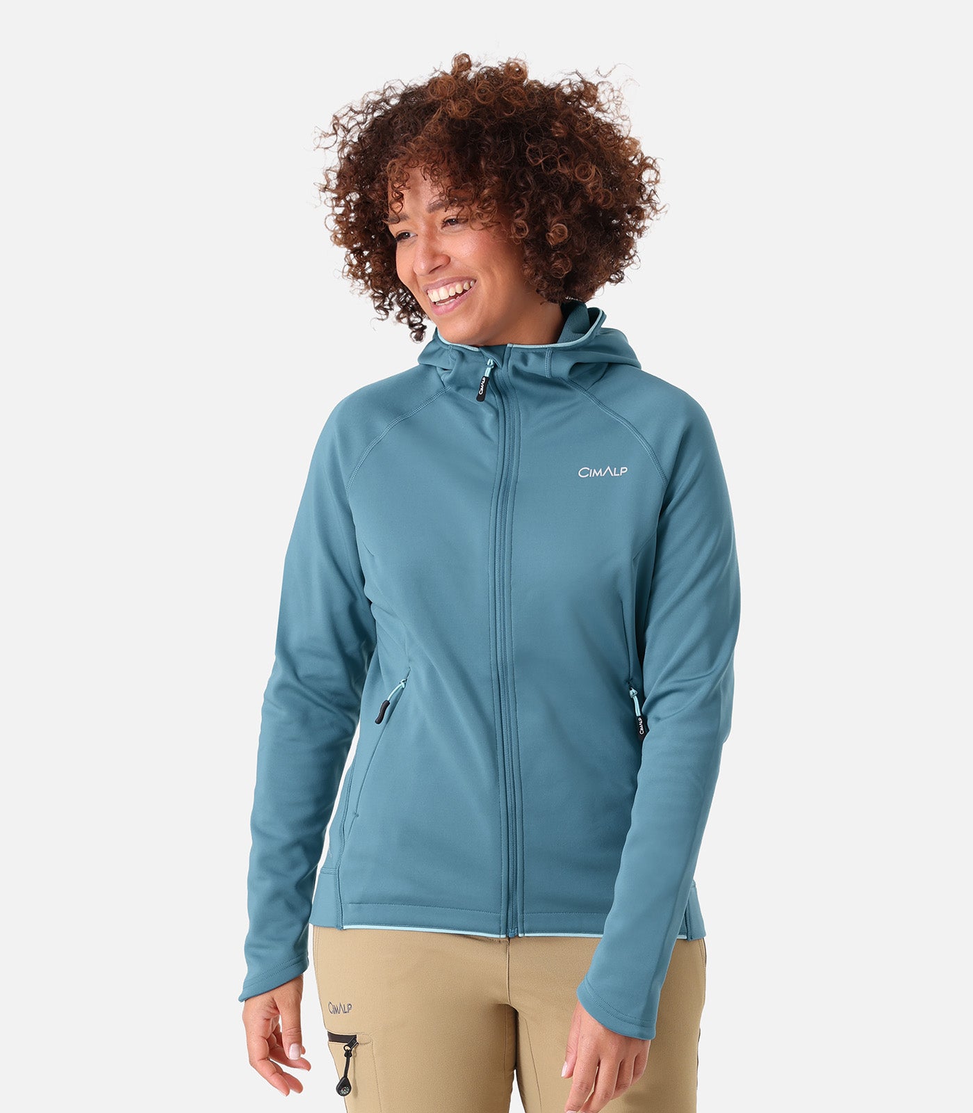 cimalp-orba-4-f-veste-polaire-femme-vert-amande-coupe-vent image 5