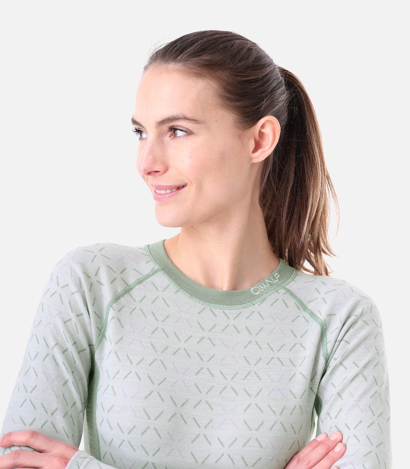 cimalp-wool-top-f-alpine-refuge-sous-couche-m-rinos-femme-vert image 5