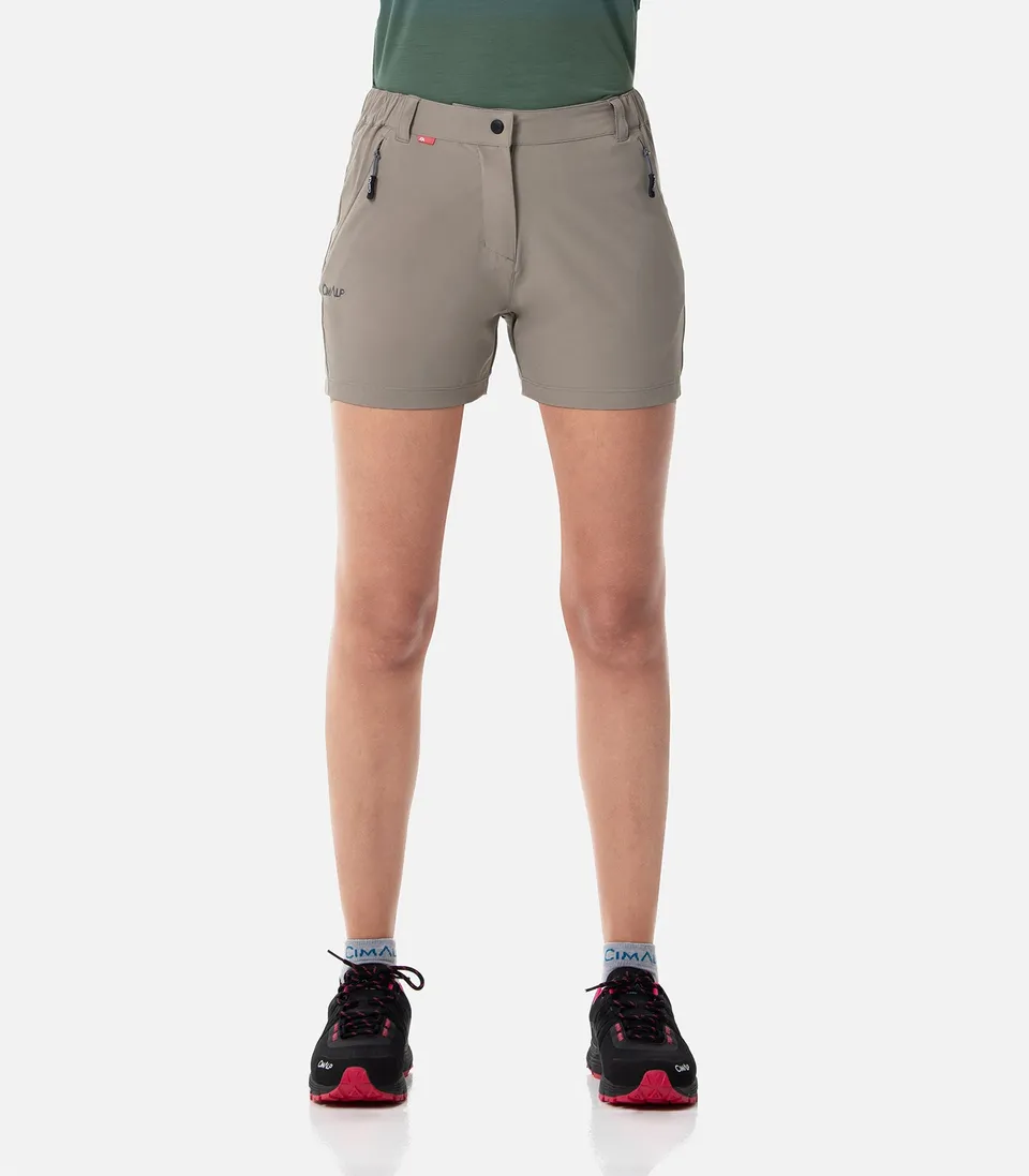 cimalp-aerra-court-2-f-short-randonn-e-femme-sable-stretch image 1
