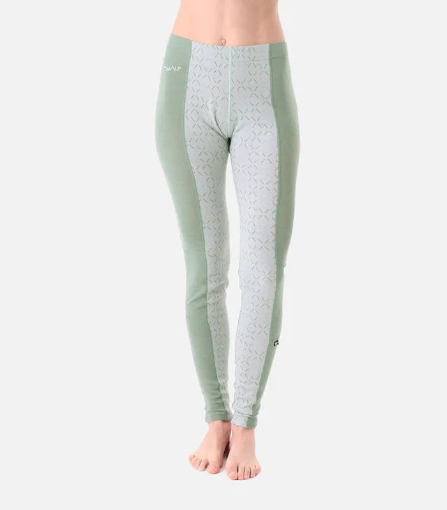 cimalp-wool-pant-f-collant-thermique-femme-vert-m-rinos image 1