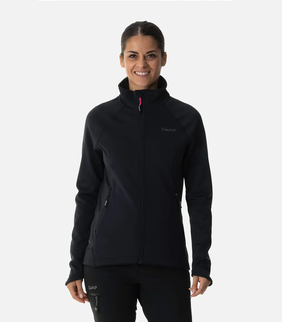 cimalp-warmit-5-f-veste-polaire-femme-vert-amande-coupe-vent image 1