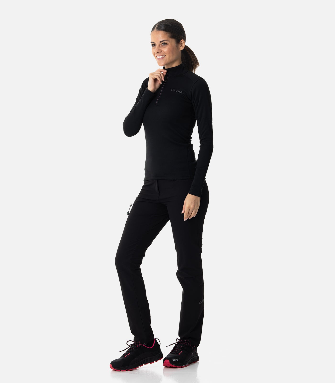 cimalp-x-warm-zip-4-f-sous-v-tement-thermique-femme-noir image 3