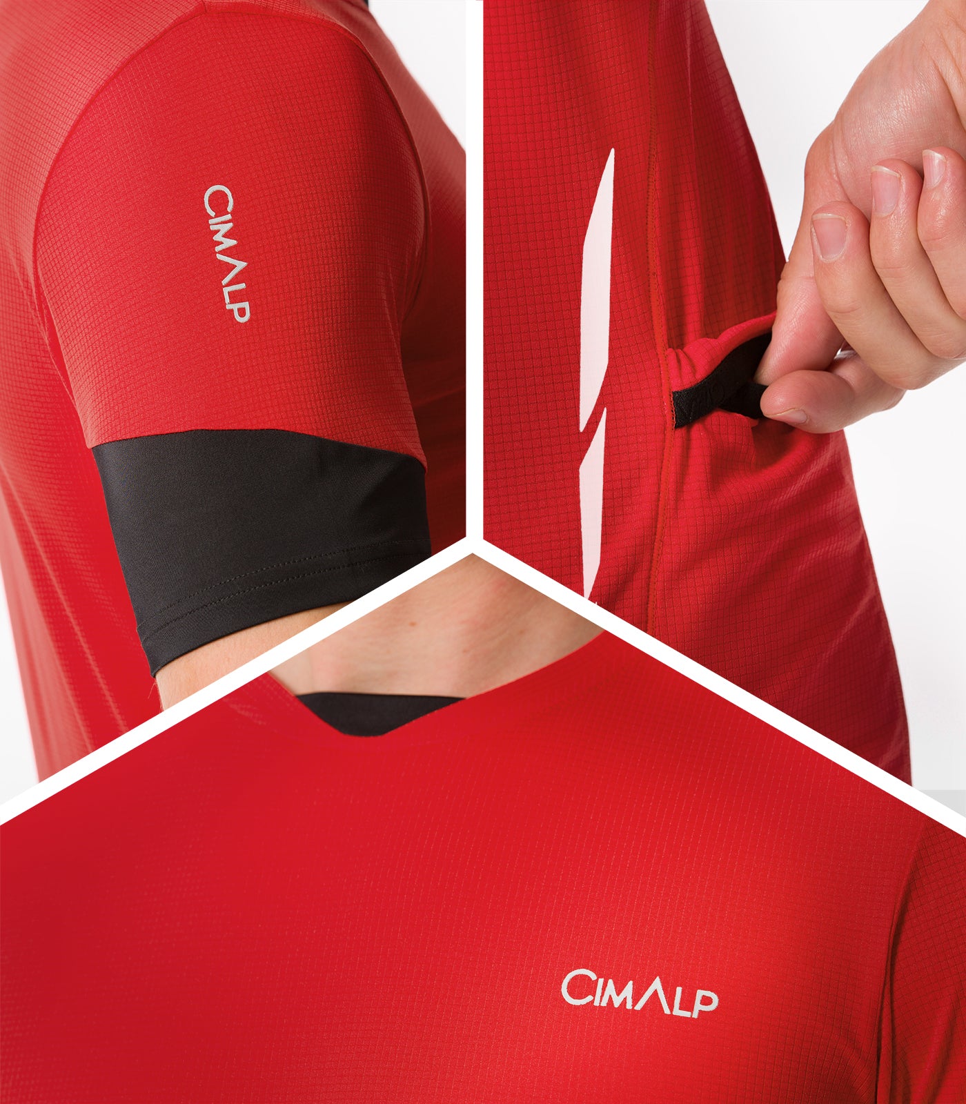 cimalp-bauges-2-h-t-shirt-trail-homme-rouge-respirant image 5