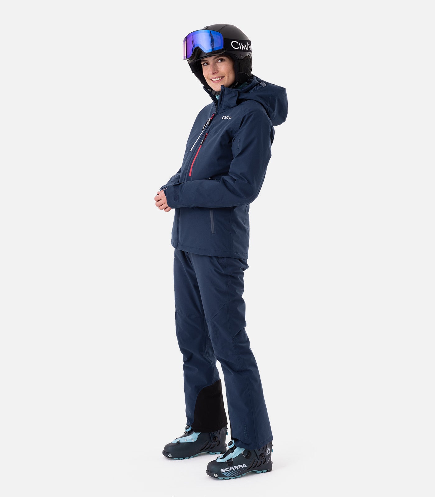 cimalp-oisans-3-f-veste-de-ski-femme-rouge-stretch-imperm-able image 3