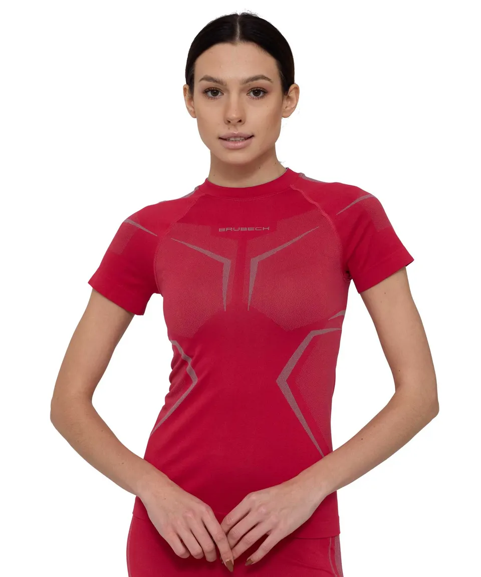 brubeck-dry-t-shirt-thermique-femme-manches-courtes-respirant image 1