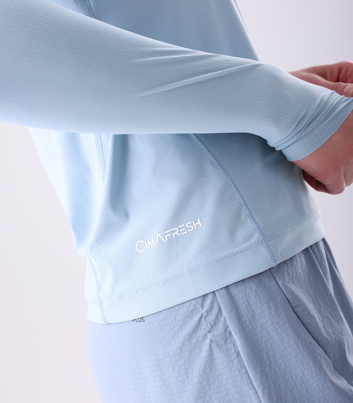 cimalp-team-ls-3-f-t-shirt-trail-femme-bleu-gris-manches-longues image 7