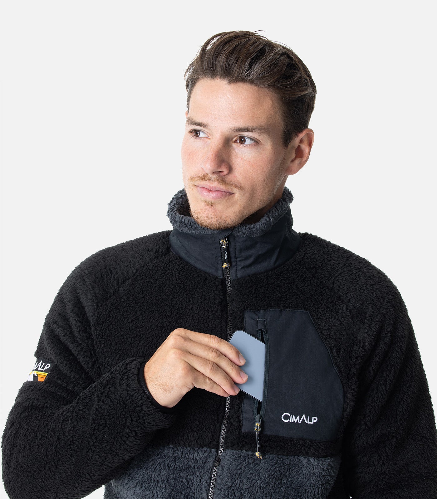 cimalp-refuge-2-h-veste-polaire-homme-noir-poils-longs image 6