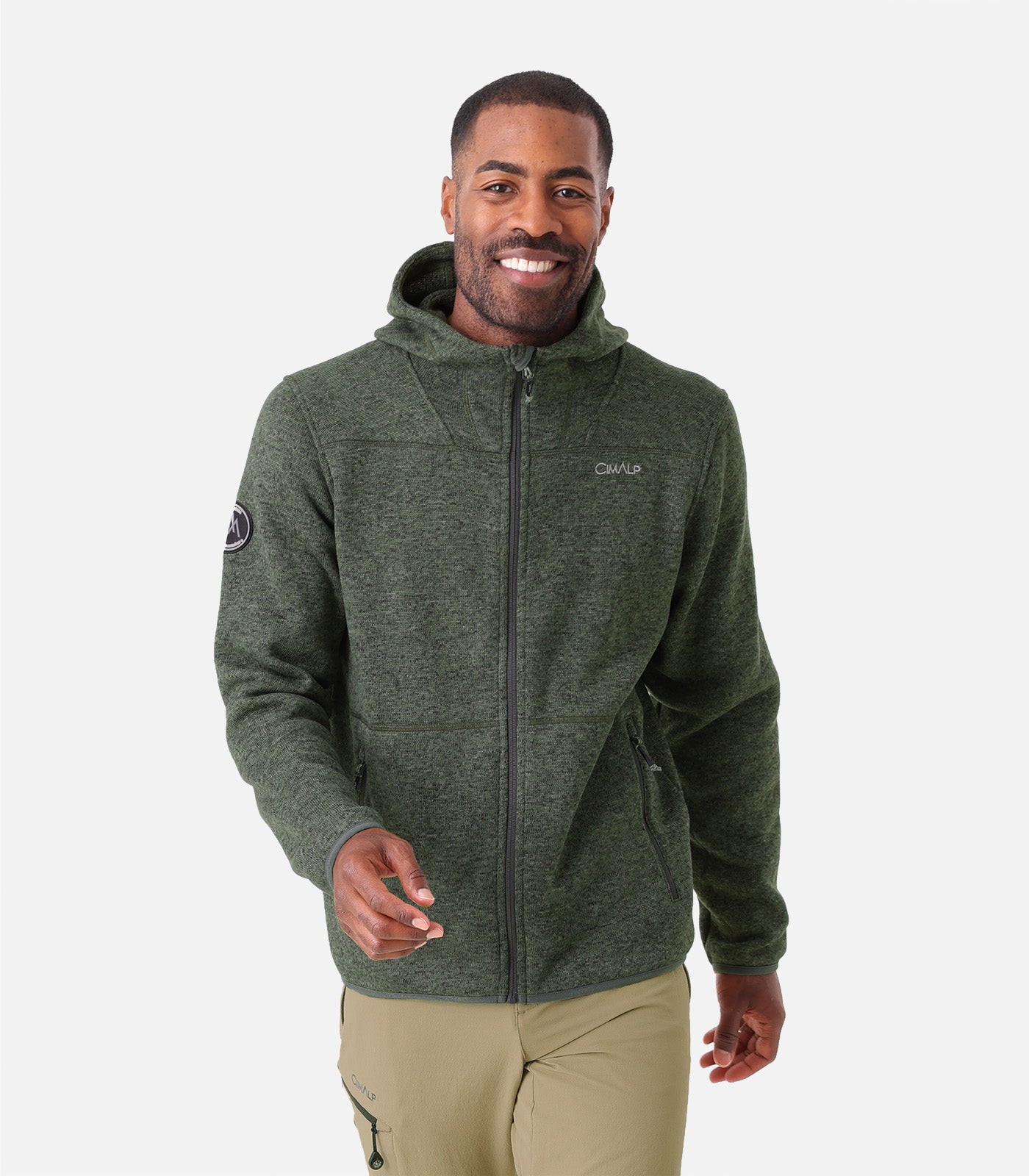 cimalp-vercors-4-h-veste-polaire-homme-vert-recycl image 1