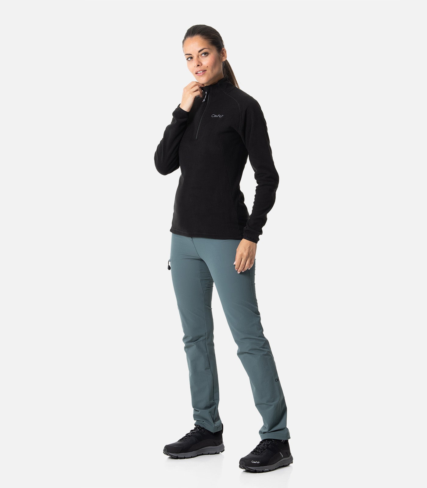 cimalp-alaska-5-veste-polaire-femme-vert-canard-recycl-e image 3