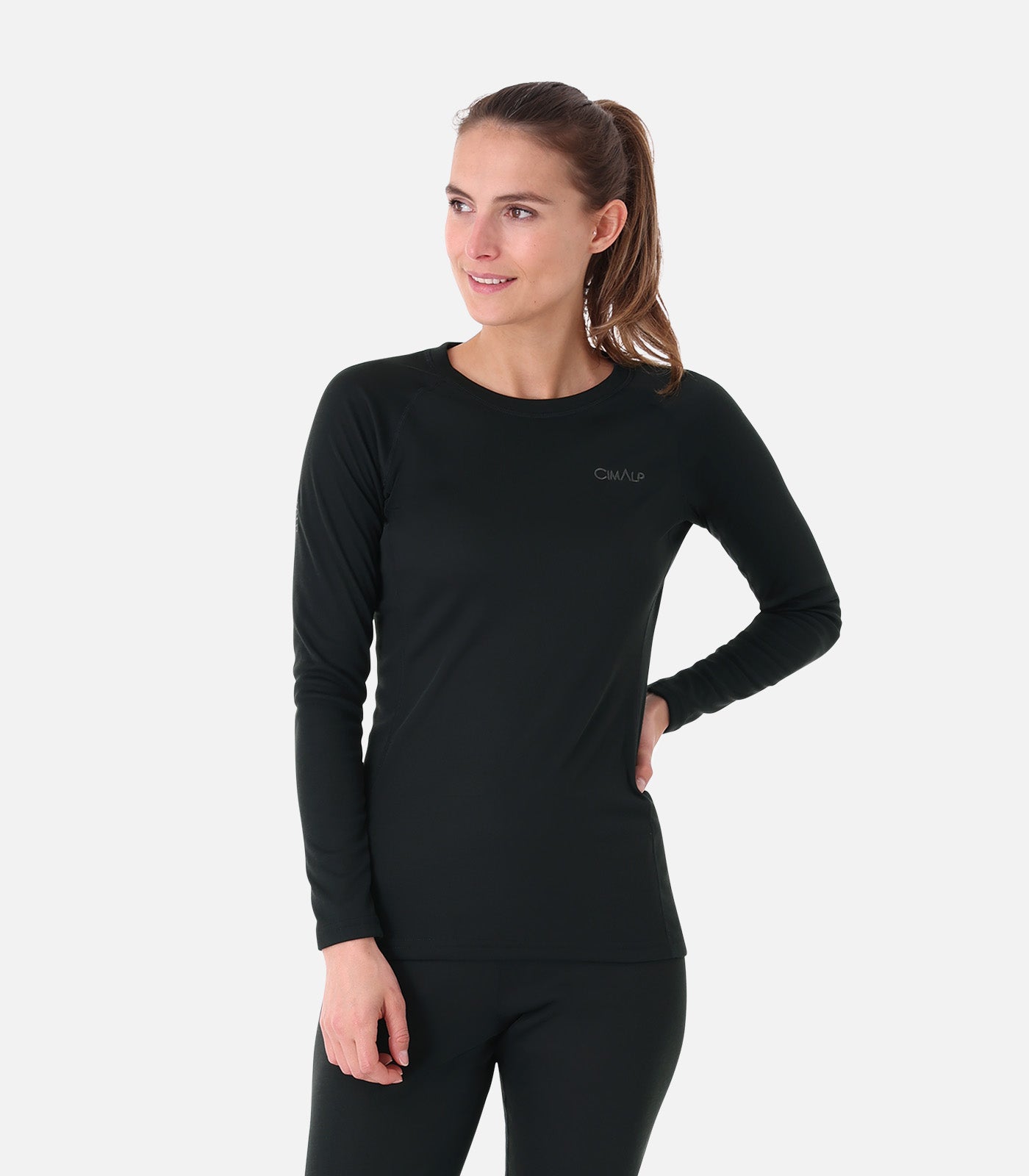 cimalp-warm-top-5-f-haut-thermique-femme-noir-col-rond image 7