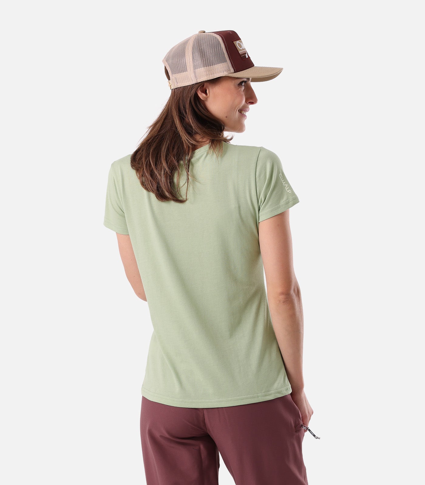 cimalp-herbier-f-t-shirt-randonn-e-femme-kaki-anti-uv image 3