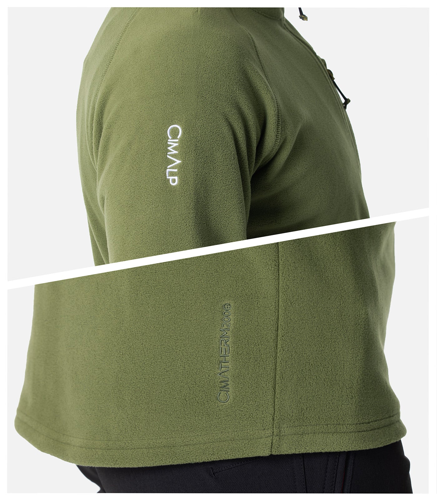 cimalp-adelie-5-h-veste-polaire-homme-kaki-recycl-e-chaude image 5