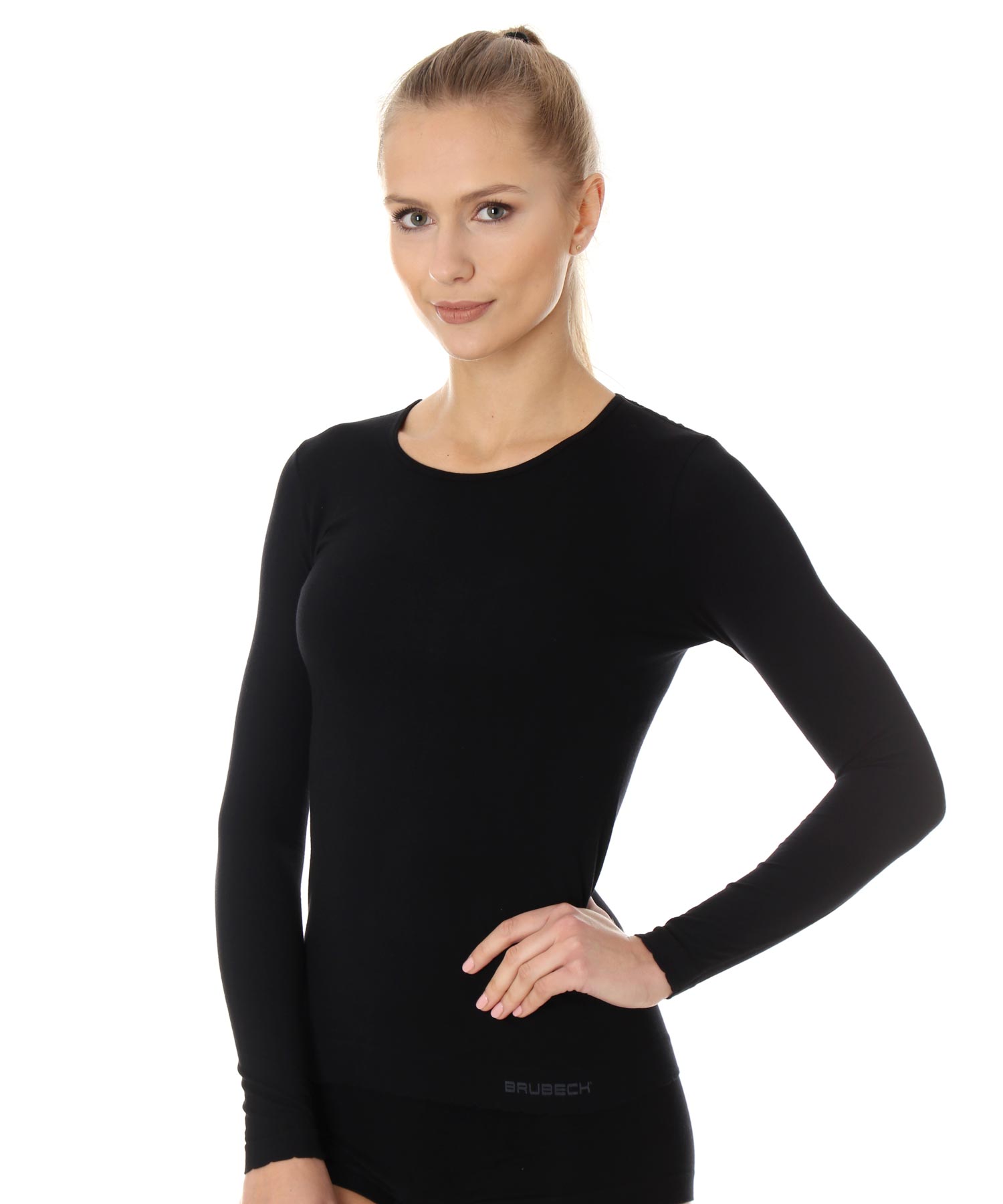 brubeck-comfort-cotton-t-shirt-femme-manches-longues-coton image 5