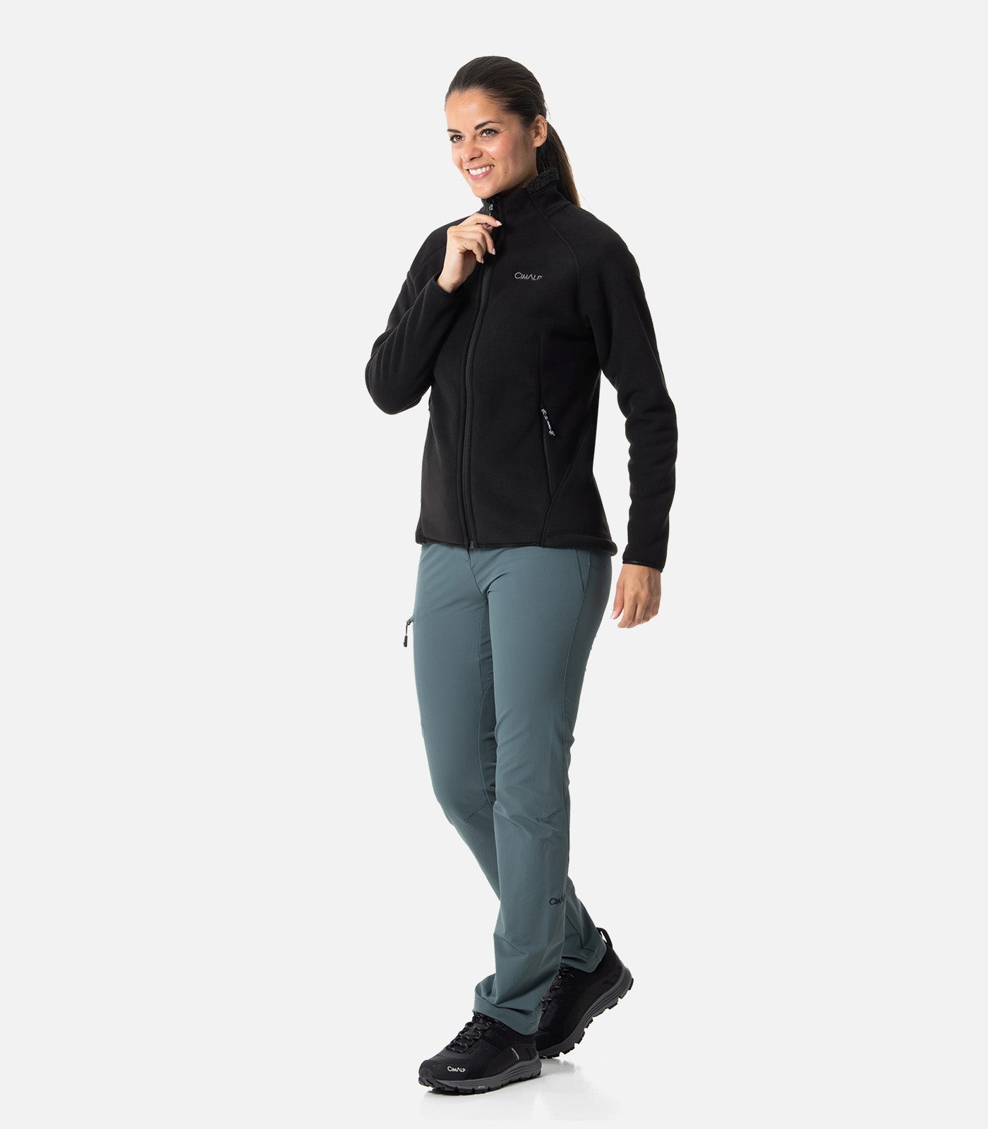 cimalp-norv-ge-6-f-polaire-femme-vert-fonc-chaude image 3