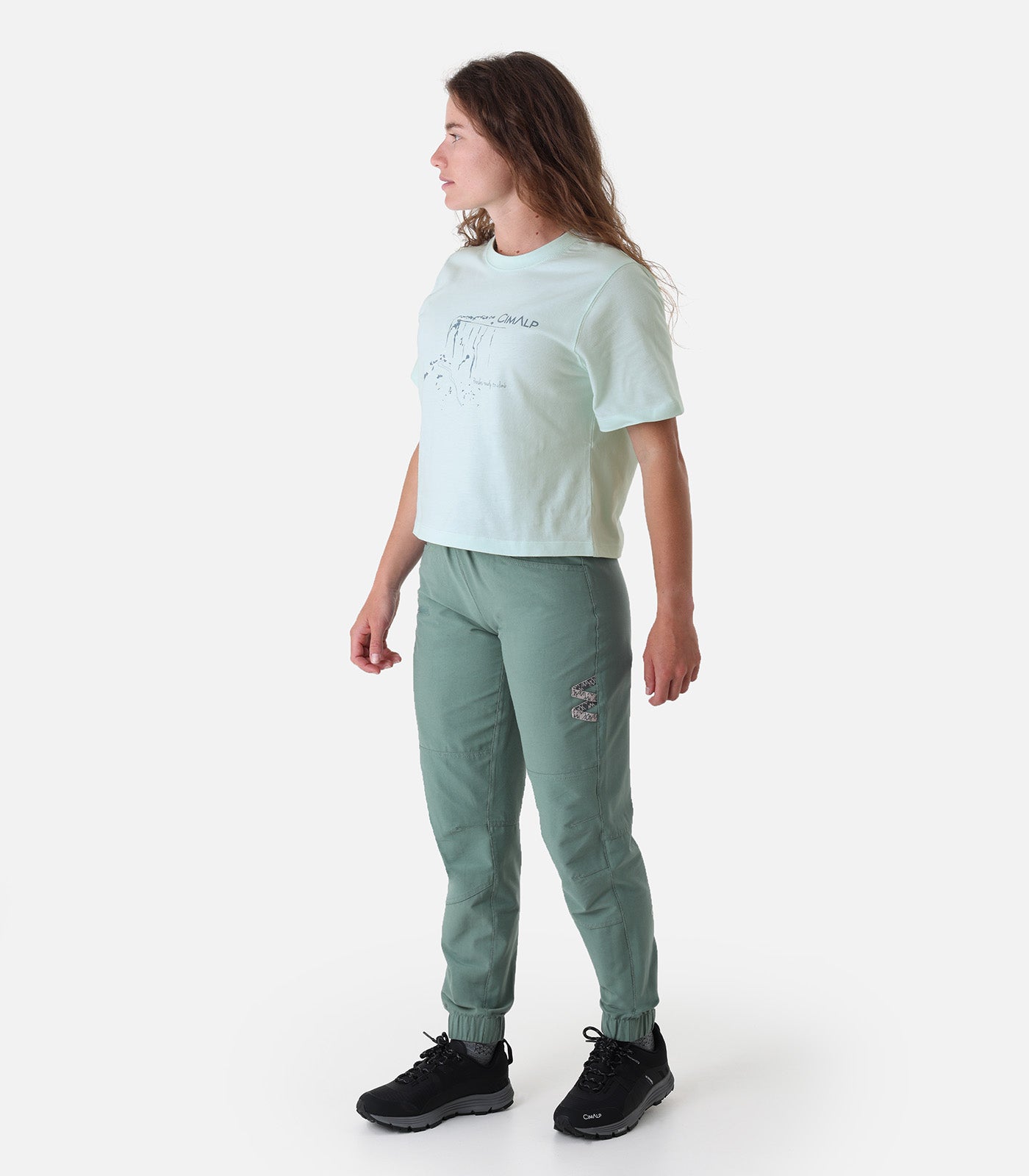 cimalp-crux-f-t-shirt-escalade-femme-bleu-coton-oversize image 4