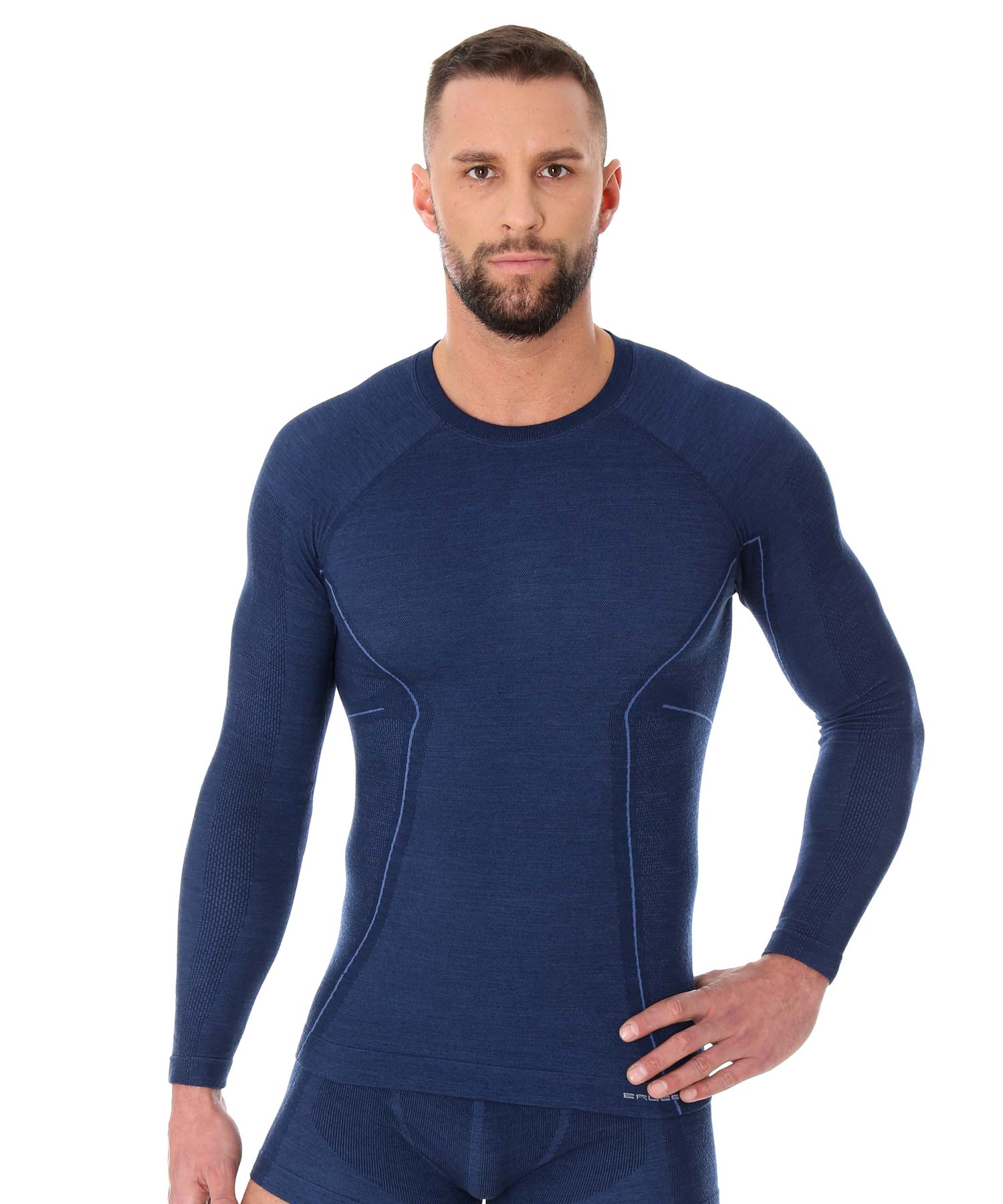 brubeck-active-wool-t-shirt-manche-longue-homme-m-rinos image 4