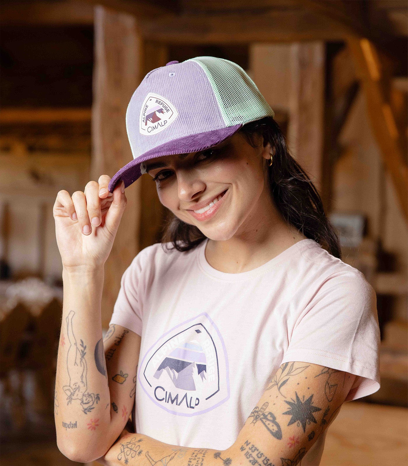 cimalp-coriot-alpine-casquette-rando-femme-lavande-respirante image 3