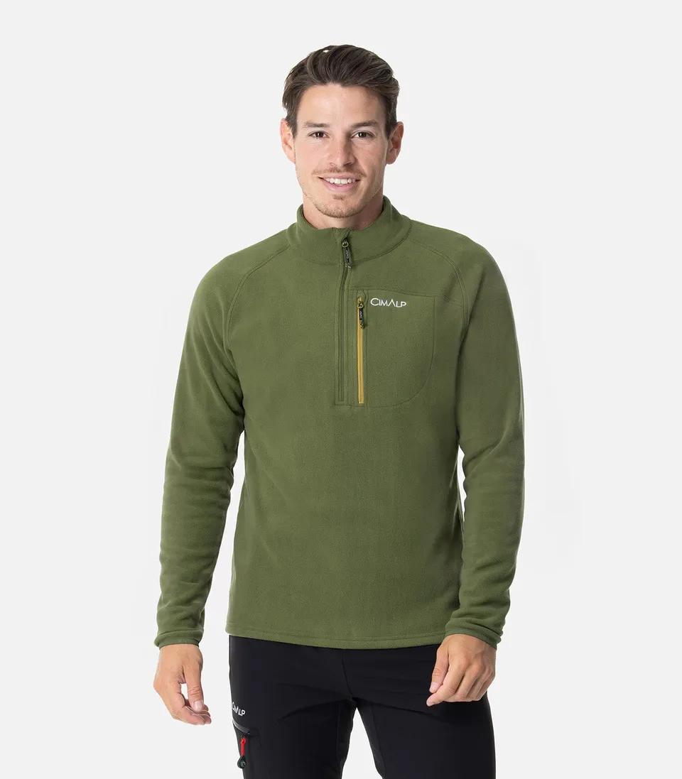 cimalp-adelie-5-h-veste-polaire-homme-kaki-recycl-e-chaude image 1