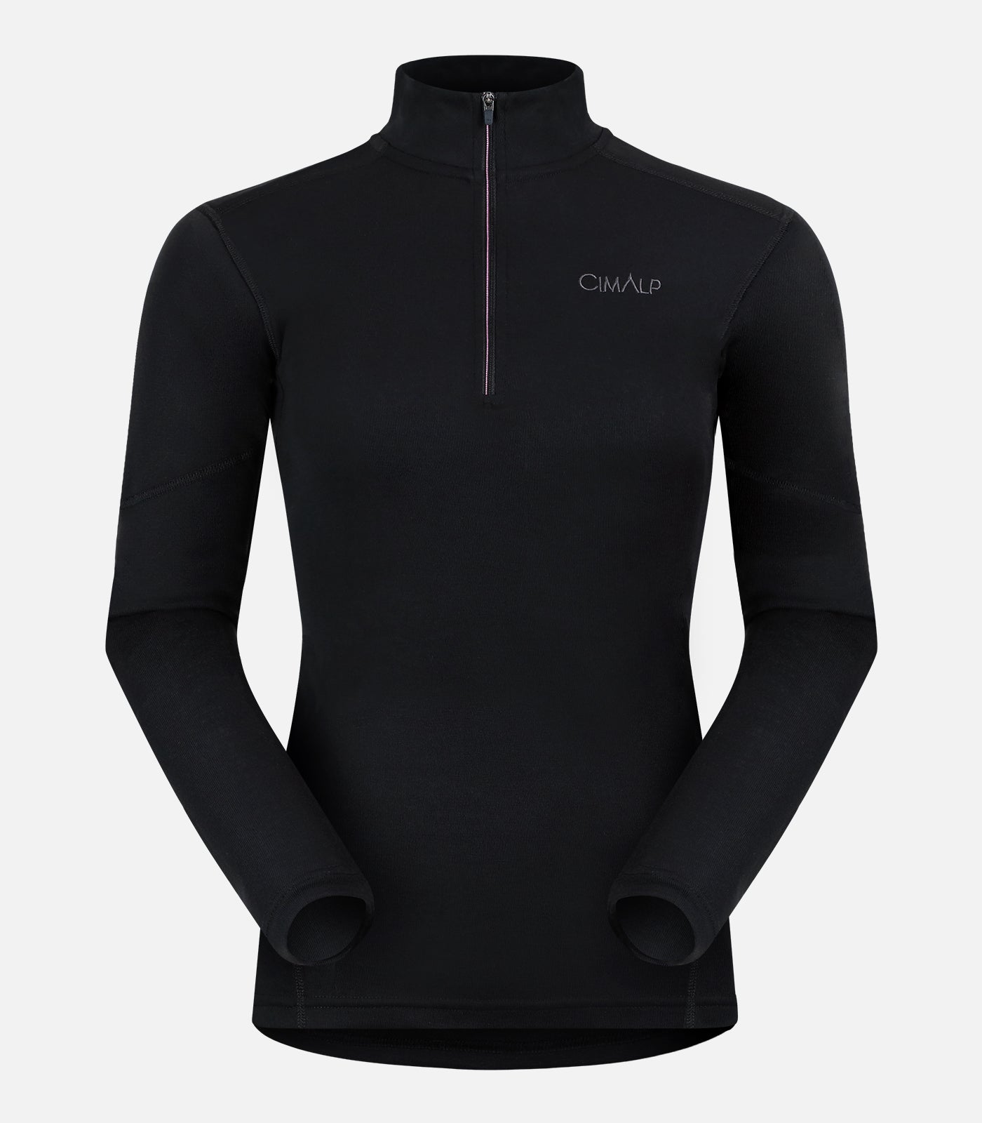 cimalp-x-warm-zip-4-f-sous-v-tement-thermique-femme-noir image 2