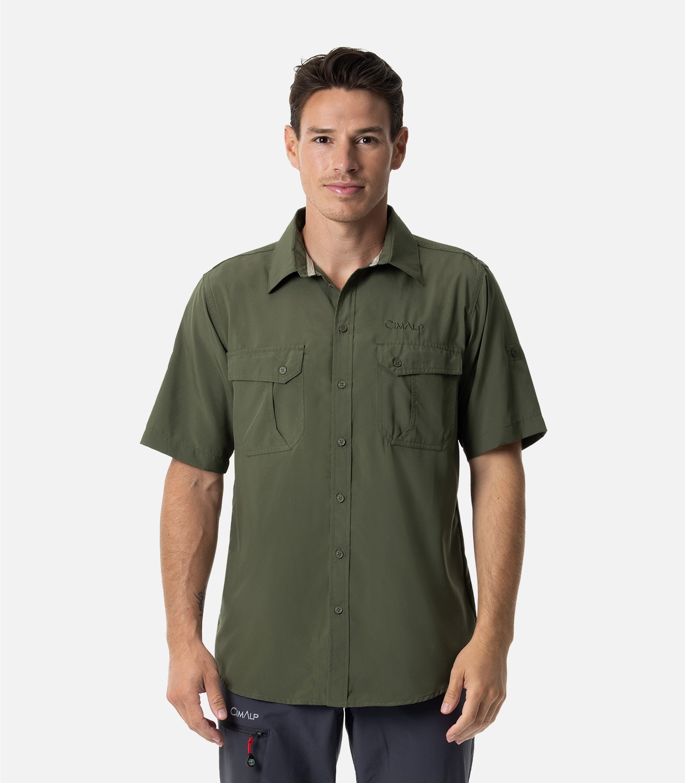 cimalp-anton-4-h-chemise-randonn-e-homme-kaki-uv image 1