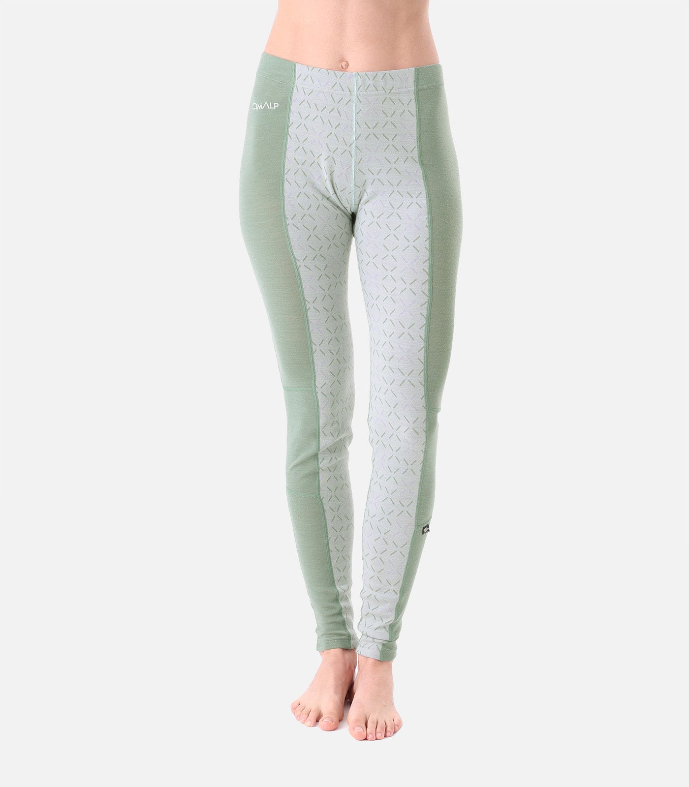 cimalp-wool-pant-f-collant-thermique-femme-vert-m-rinos image 1