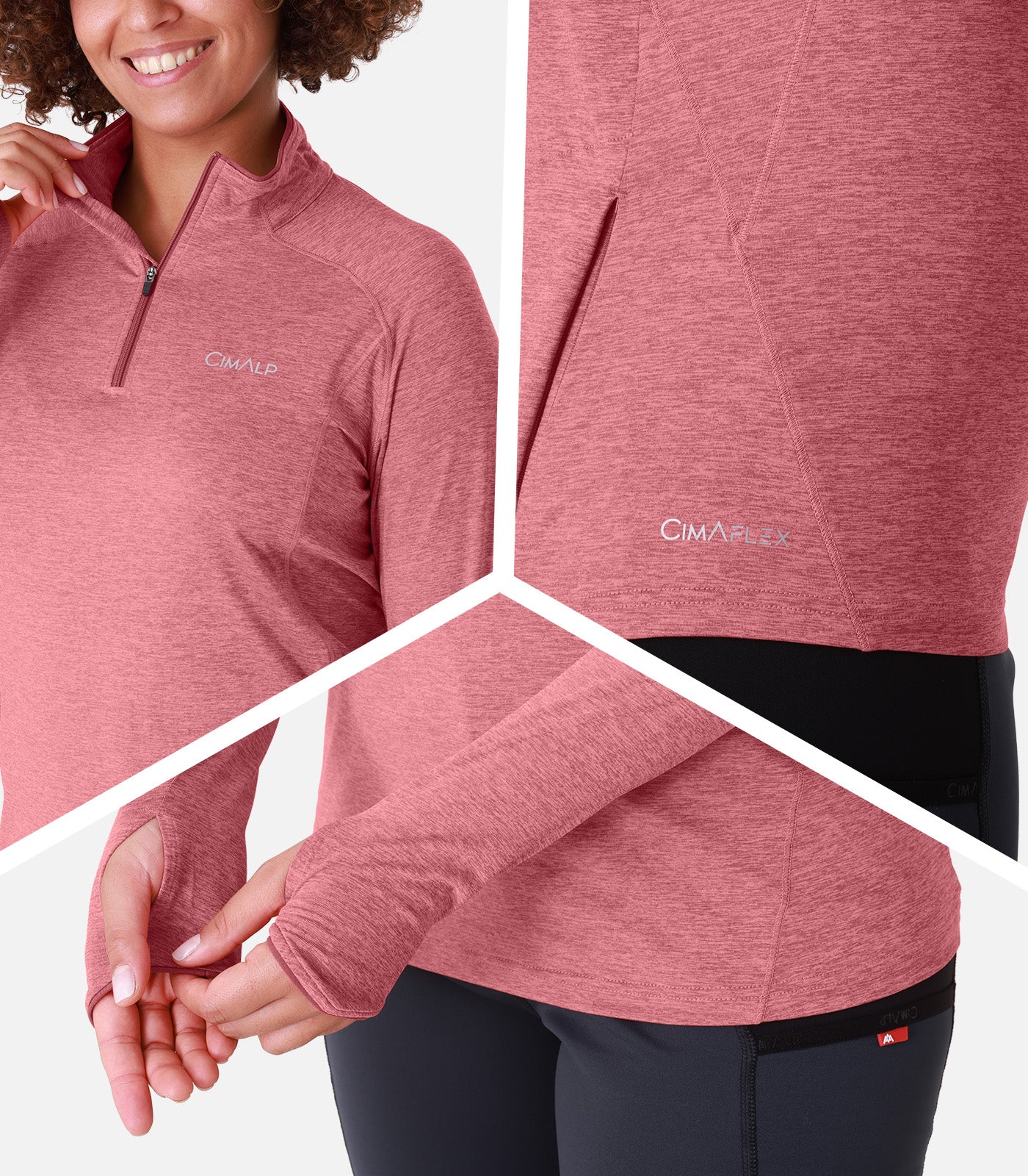 cimalp-gelas-f-t-shirt-randonn-e-thermique-rose image 5