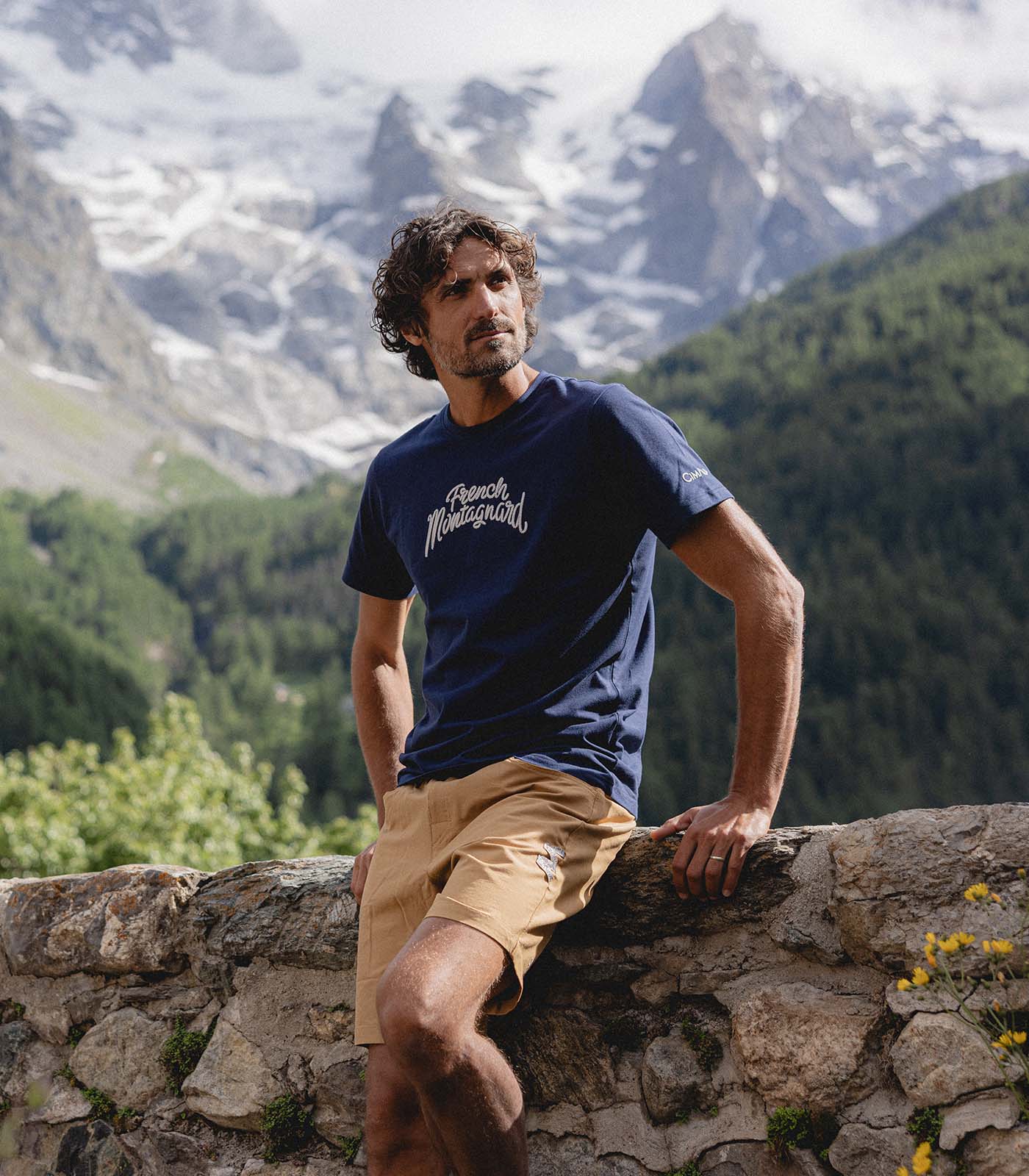 cimalp-daily-french-t-shirt-rando-homme-marine-coton image 4