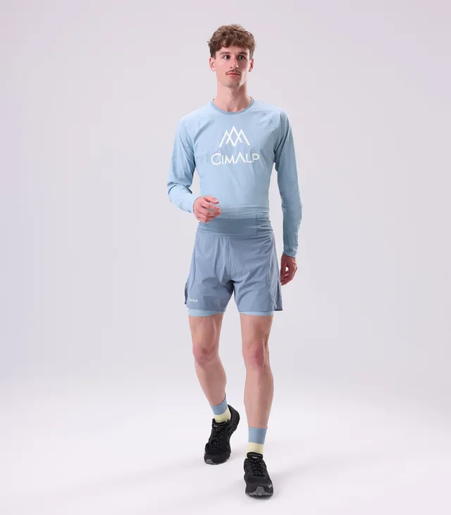 cimalp-lavaredo-2-h-team-short-trail-bleu-gris-homme image 1