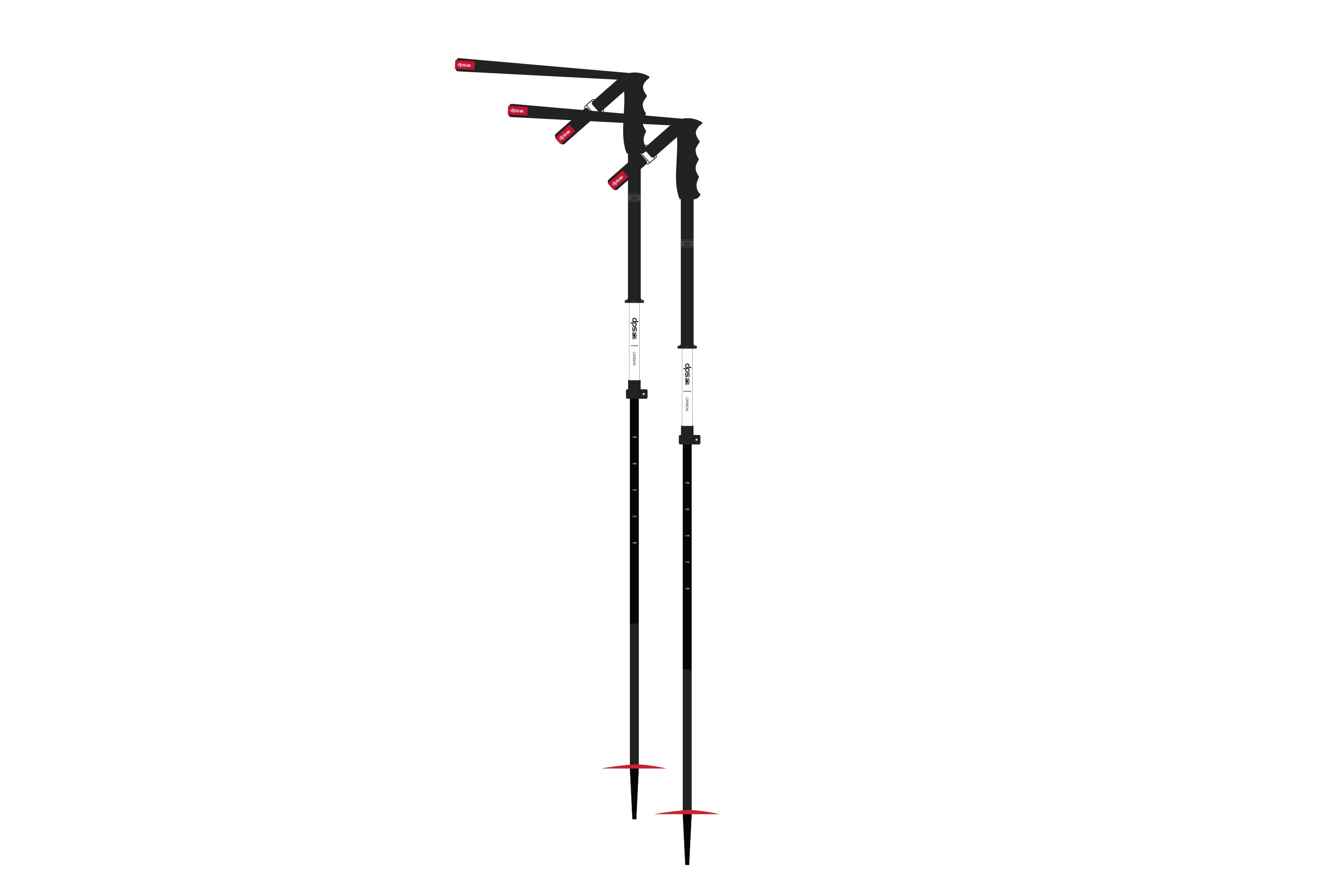 dps-b-tons-ski-t-lescopiques-110-140-cm-carbone-alu-rouge image 5