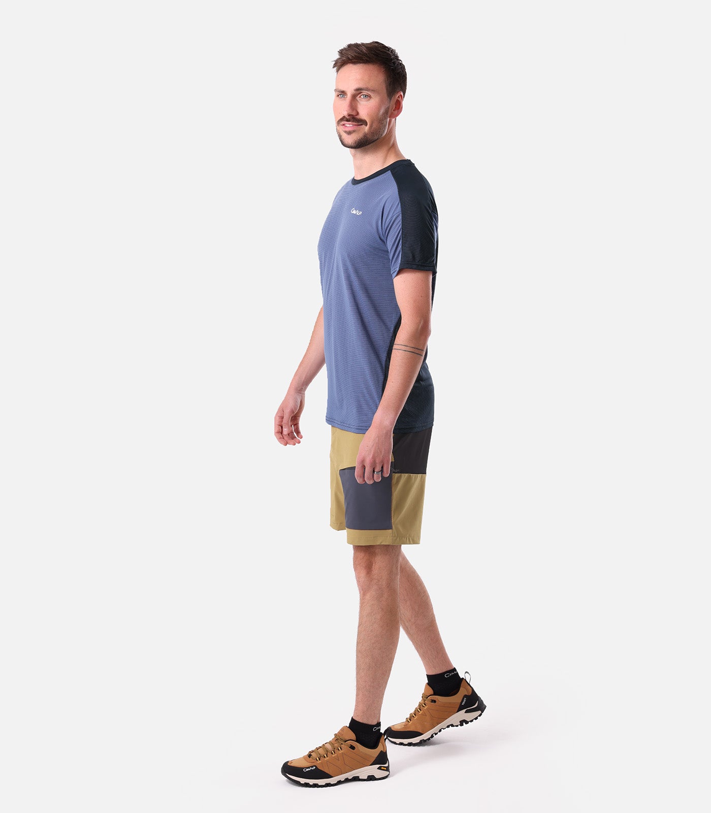 cimalp-eiger-2-h-bicolore-t-shirt-randonn-e-homme-grenat-respirant image 2