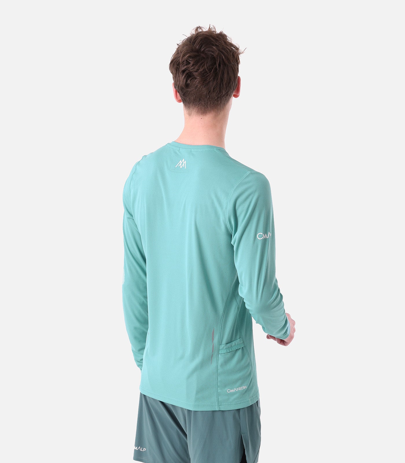 cimalp-french-montagnard-ls-2-h-t-shirt-trail-homme-vert image 4